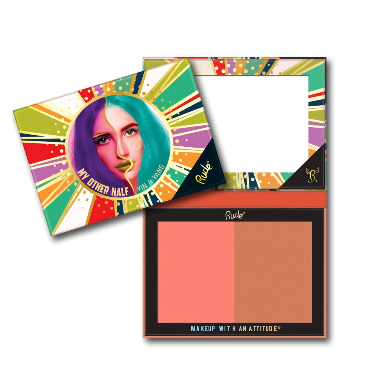 Rude My Other Half Duo Shade Face Palette - Image 4