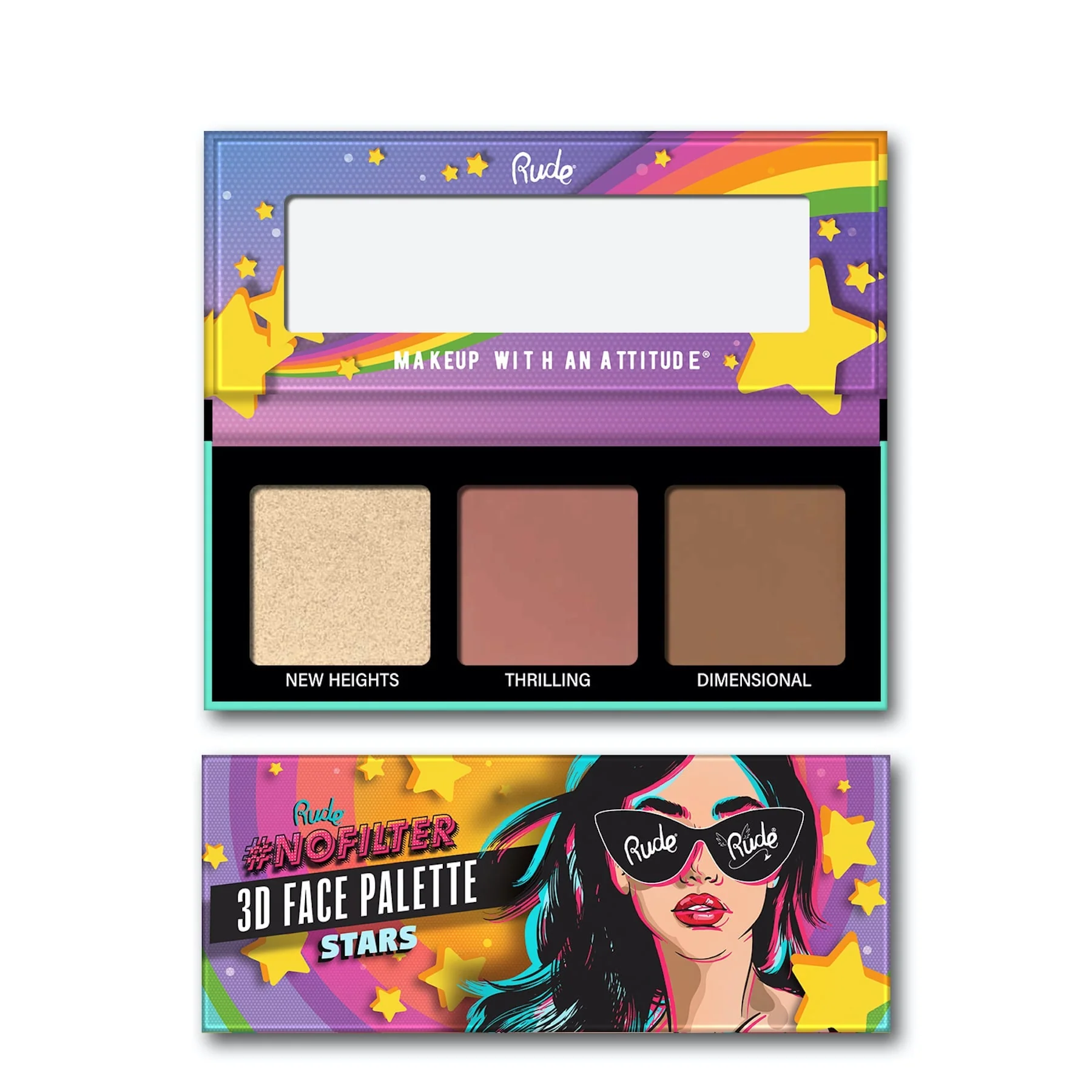 Rude NoFilter 3D Palette 9.9g - Image 3