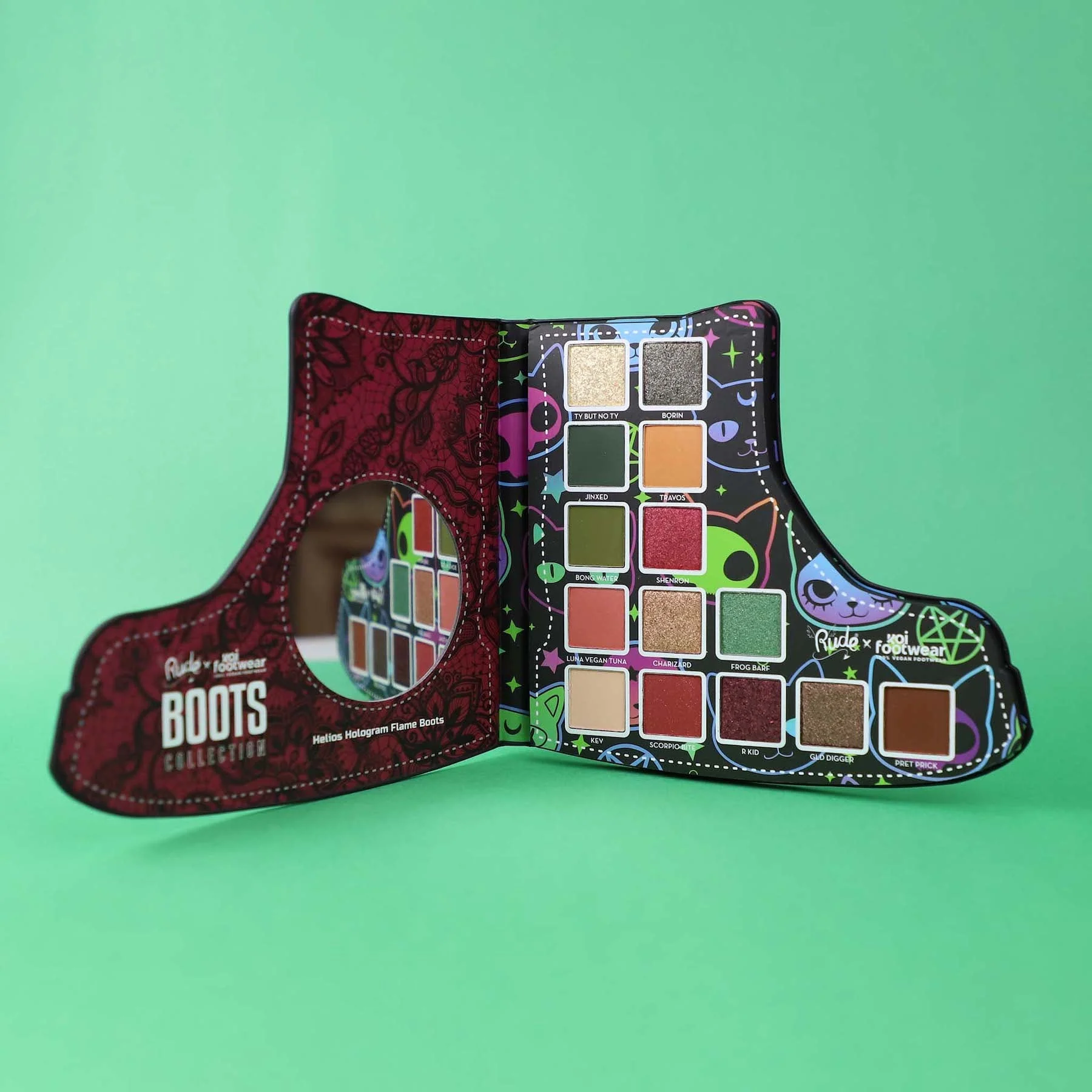 Rude Rude x Koi Footwear Boots Collection Eyeshadow Palette - 14 shades - Image 11