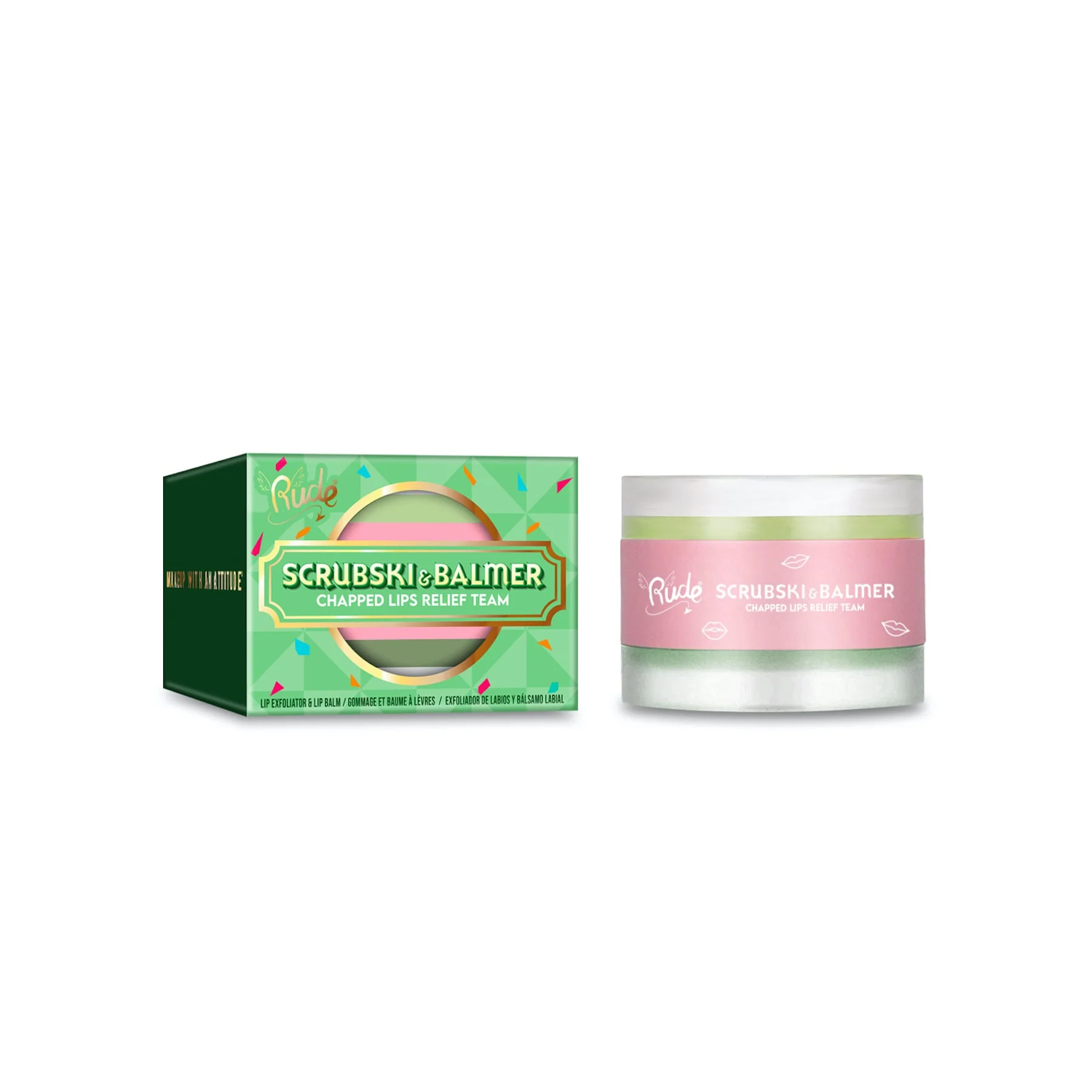 Rude Scrubski & Balmer Lip Exfoliator and Lip Balm 7.5g - Image 3