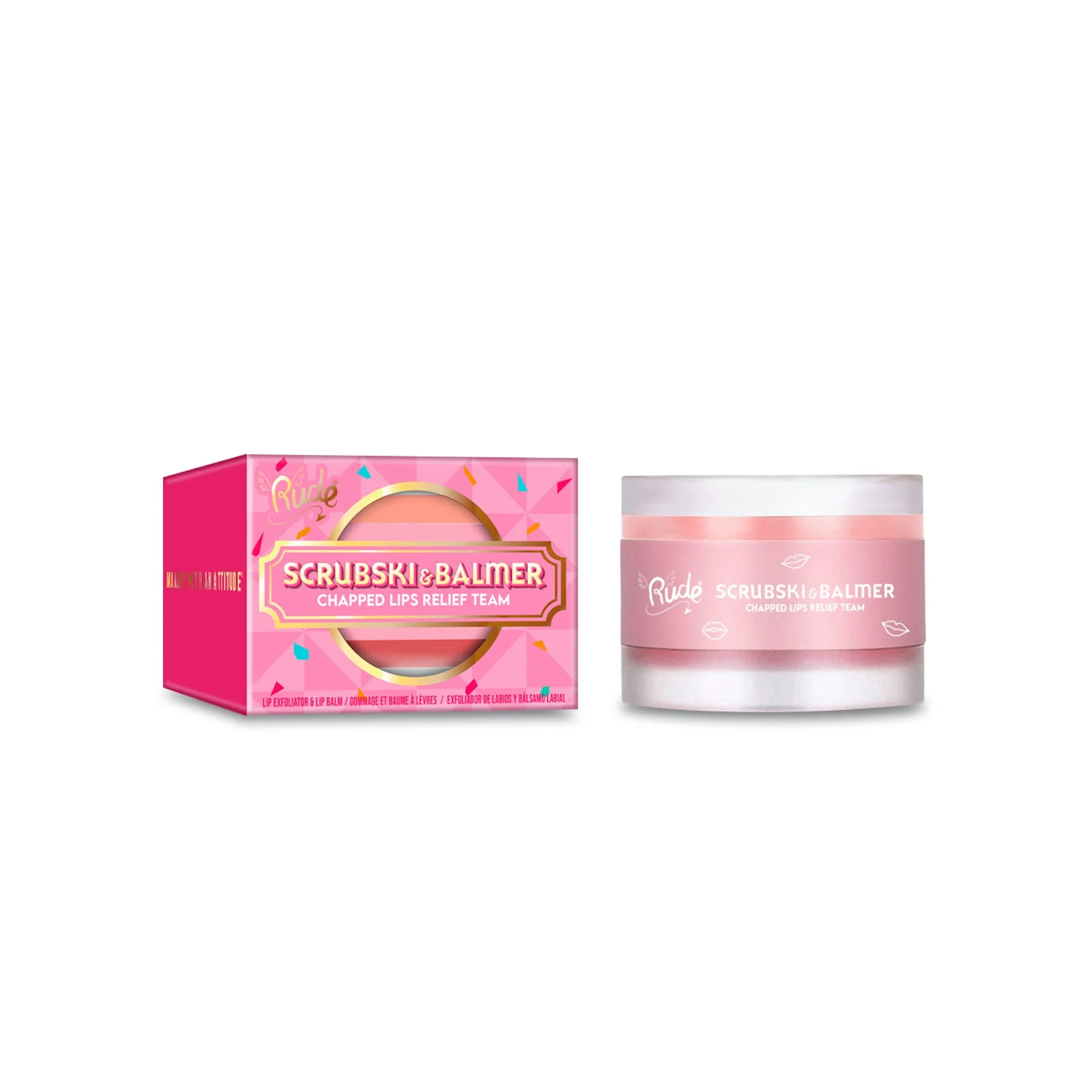Rude Scrubski & Balmer Lip Exfoliator and Lip Balm 7.5g - Image 4