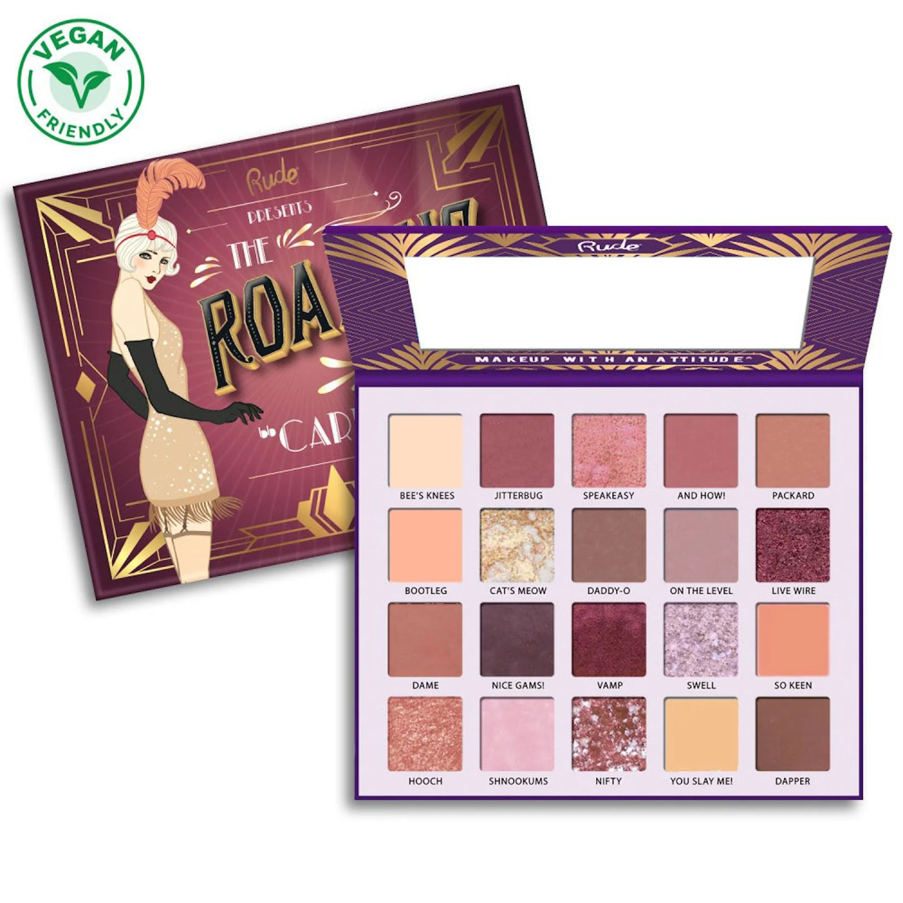 Rude The Roaring 20s Eyeshadow Palette - 20 shades - Image 2