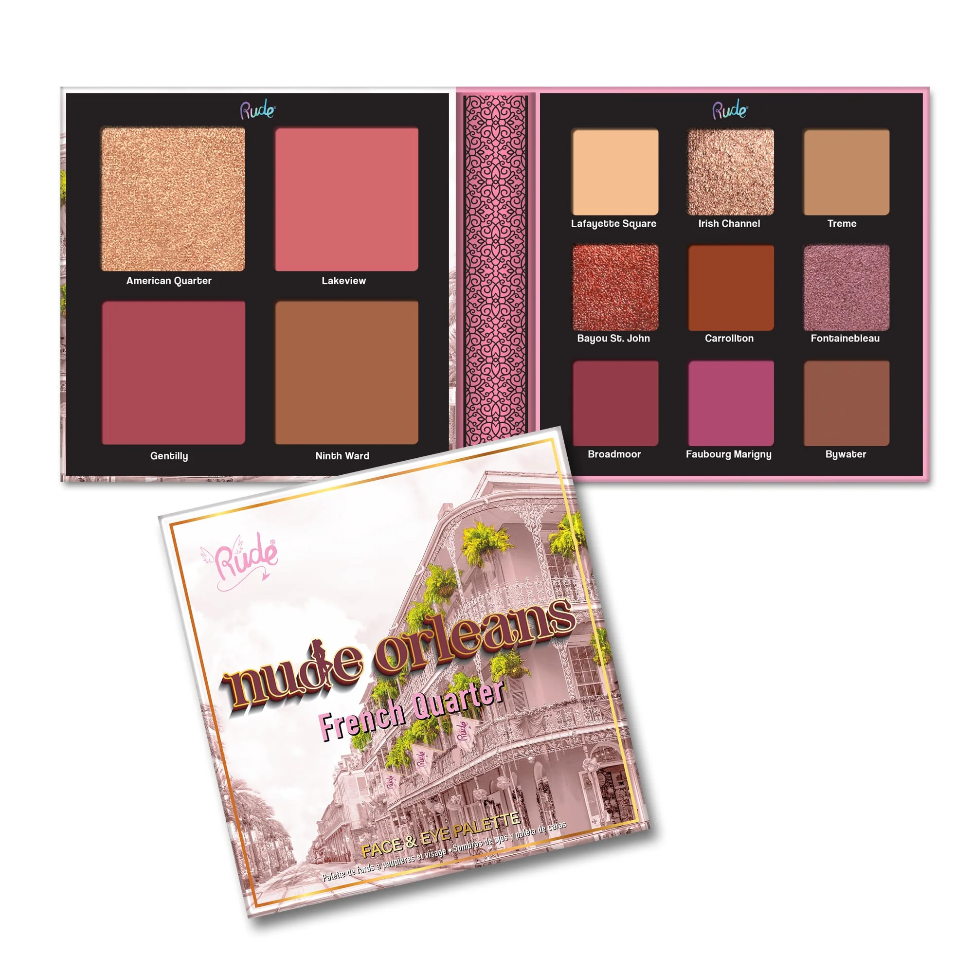 Rude York Face & Eye Palette - 13 shades - Image 4