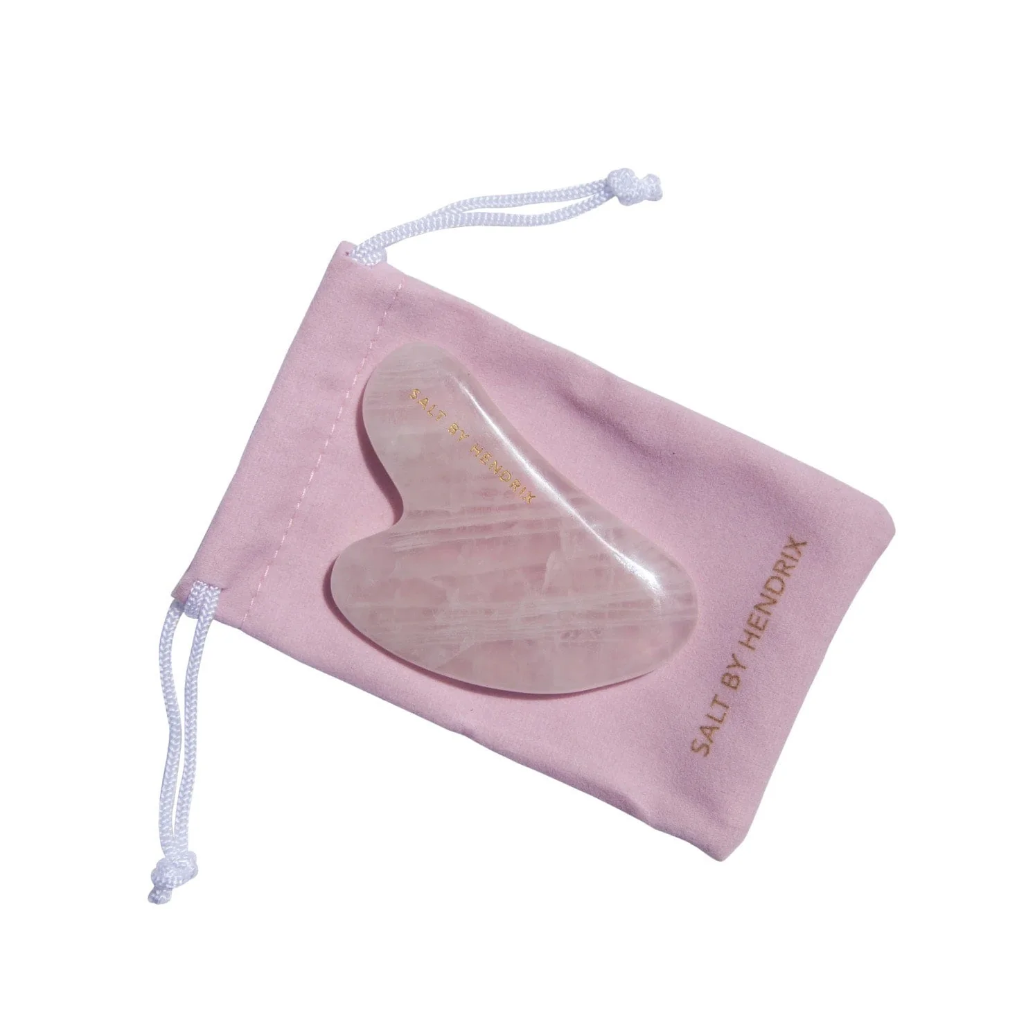 Salt by Hendrix Rising Sun Gua Sha Face Sculpting Tool Rose Quartz 1pc - Image 2