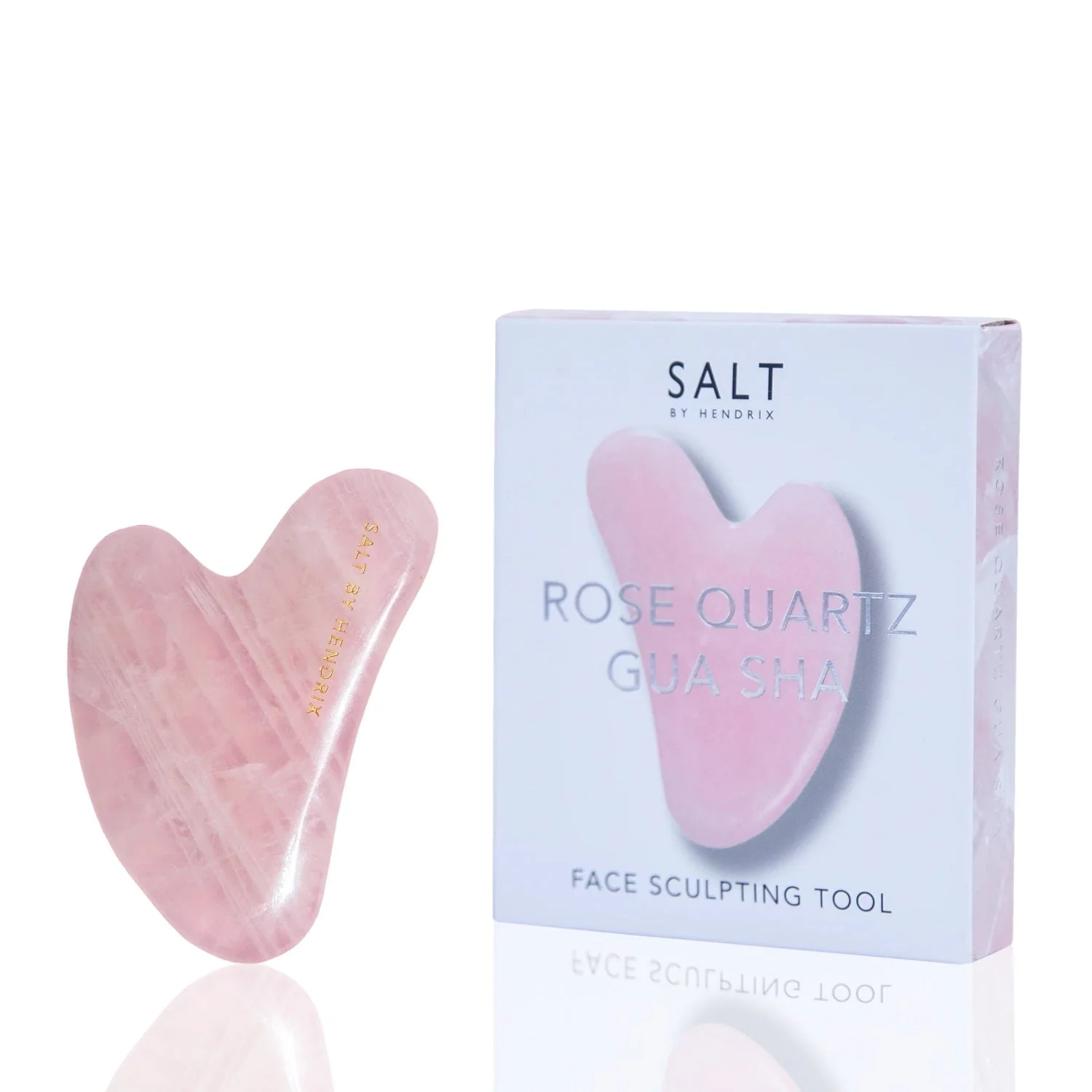 Salt by Hendrix Rising Sun Gua Sha Face Sculpting Tool Rose Quartz 1pc - Image 3