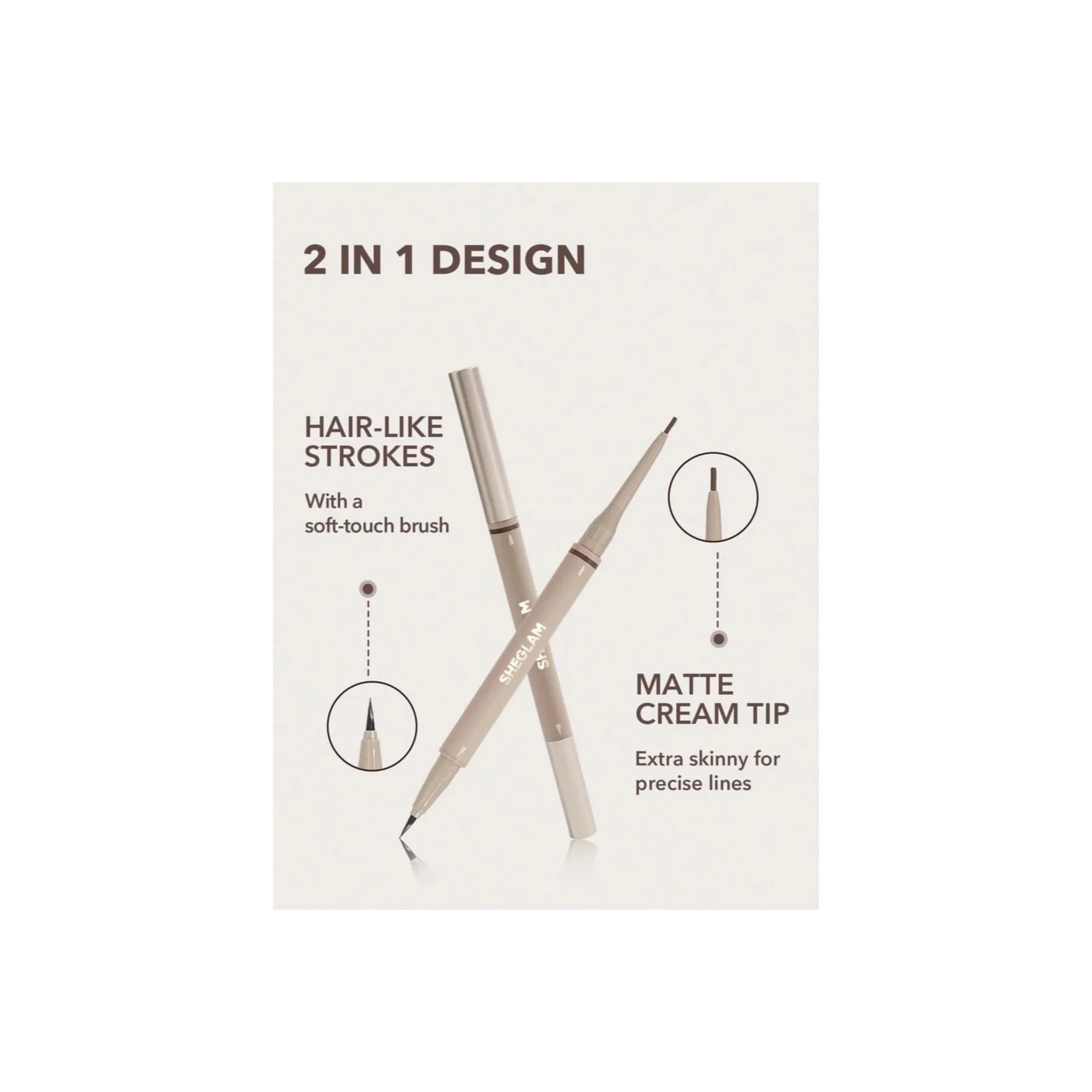 Sheglam Brows On Demand 2-In-1 Brow Pencil - Image 4