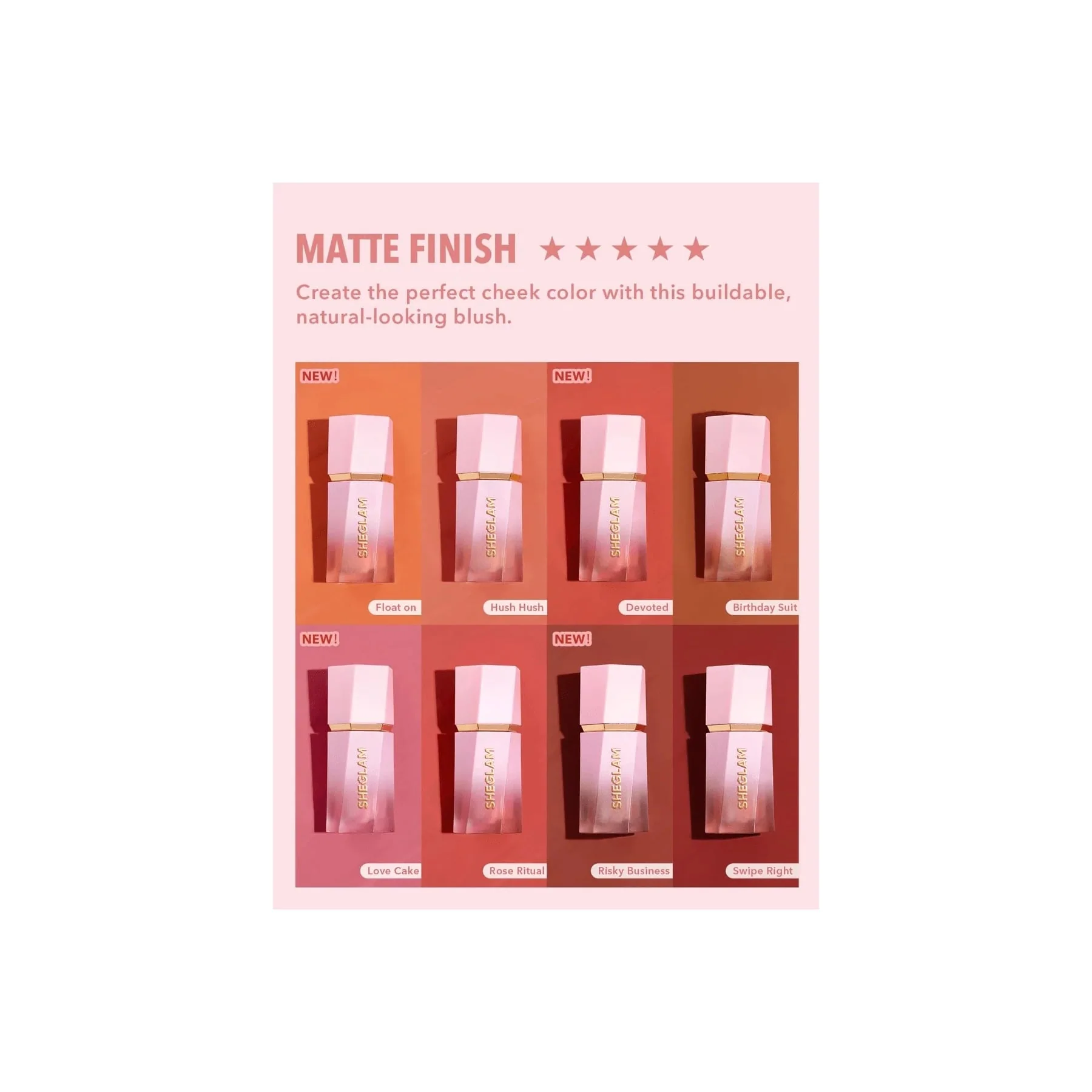 Sheglam Color Bloom Liquid Blush Matte Finish - Image 4