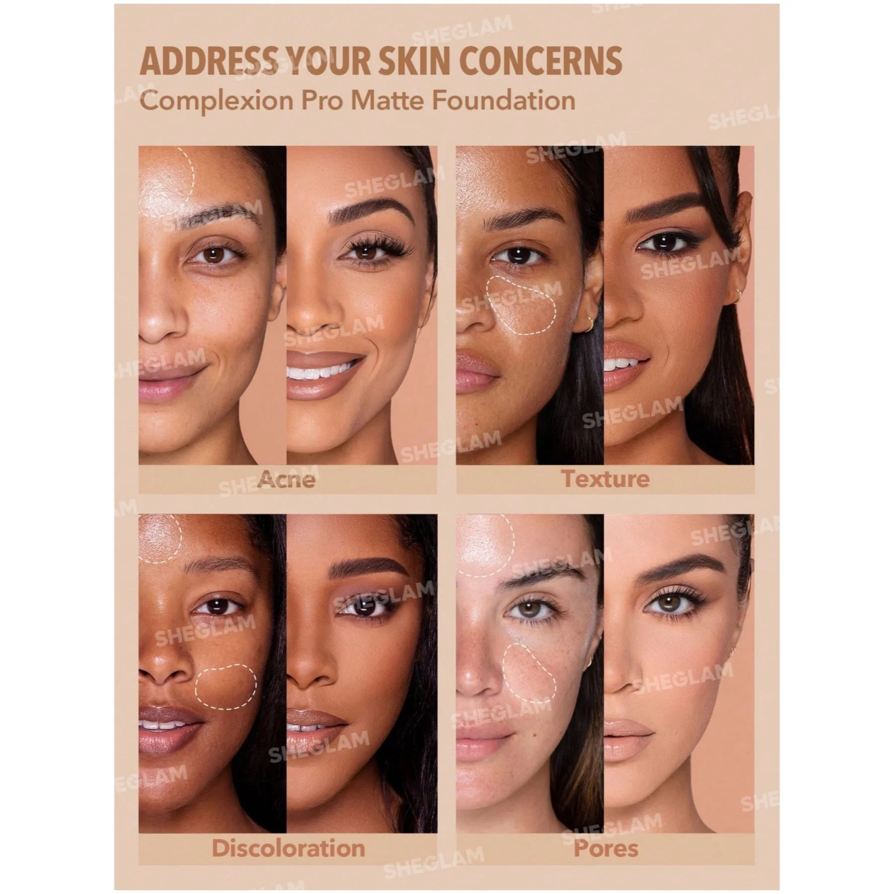 Sheglam Complexion Pro Long Lasting Breathable Matte Foundation - Image 4