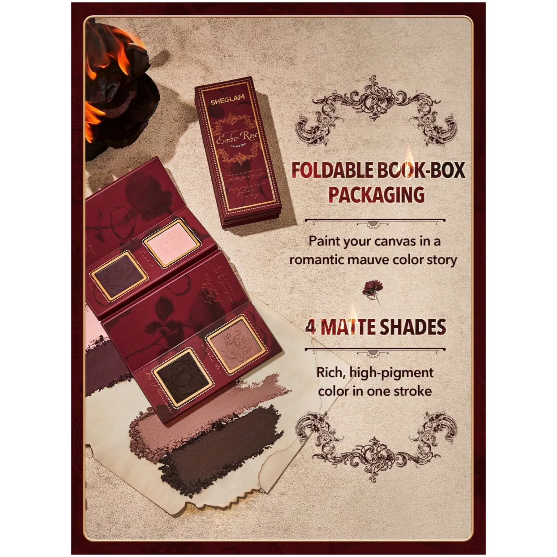 Sheglam Ember Rose Burning Devotion Color Palette - Image 5