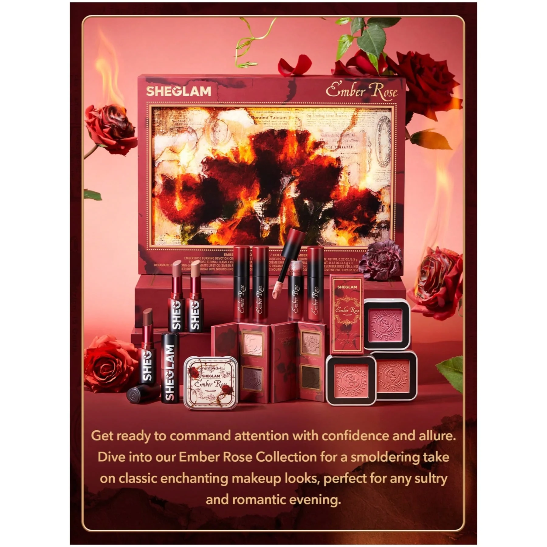 Sheglam Ember Rose Burning Devotion Color Palette - Image 7