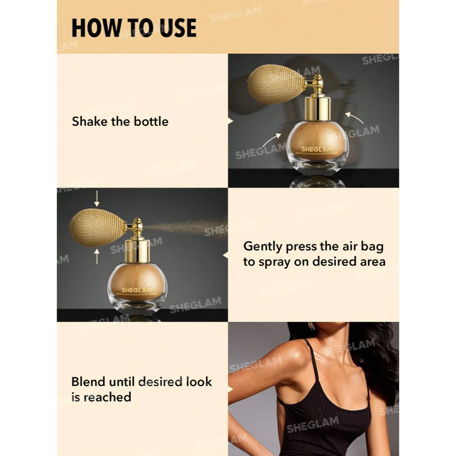Sheglam Go Go Glow Highlighting Body Mist - Image 4