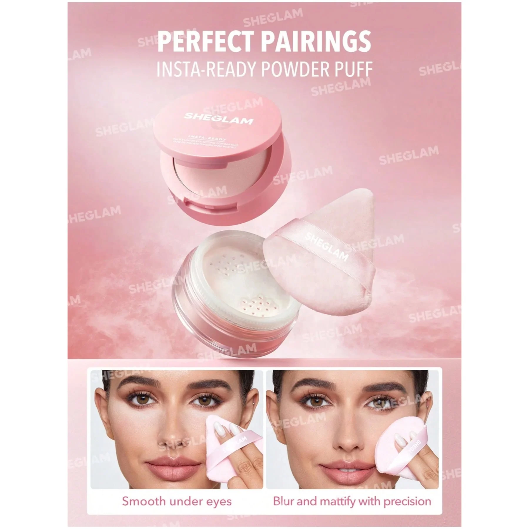 Sheglam Insta-Ready Face & Under Eye Setting Powder Duo - Image 5