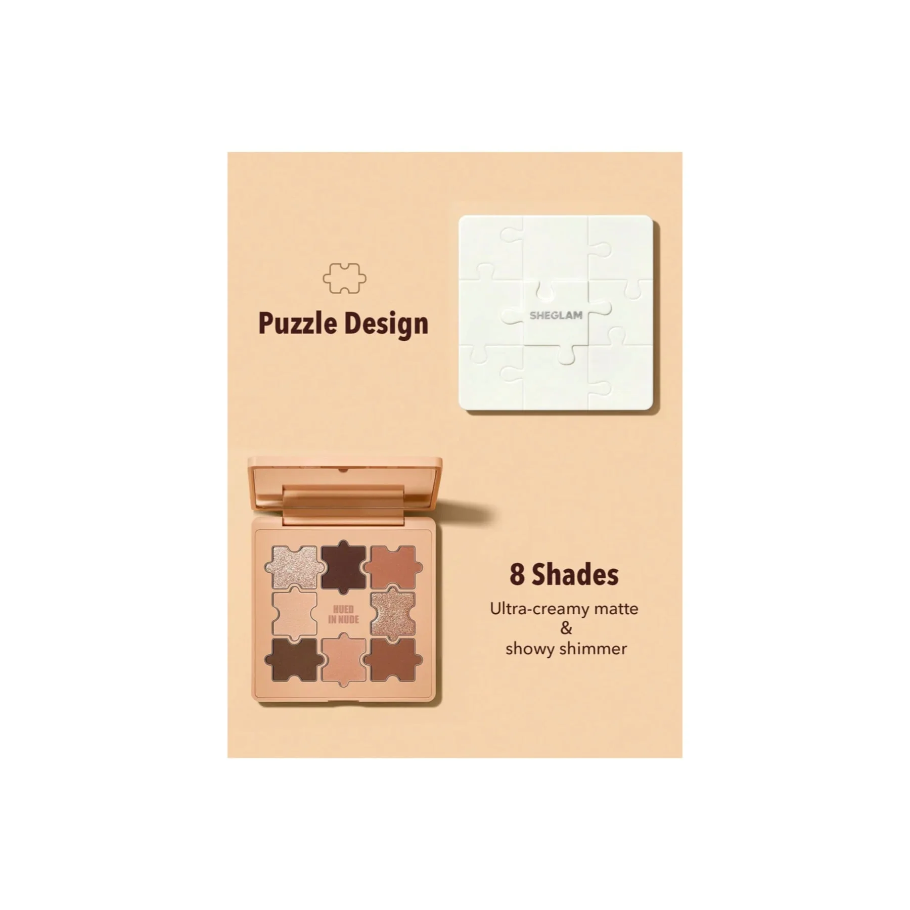 Sheglam Jazy Jigsaw Eyeshadow Palette - 8 shades - Image 16