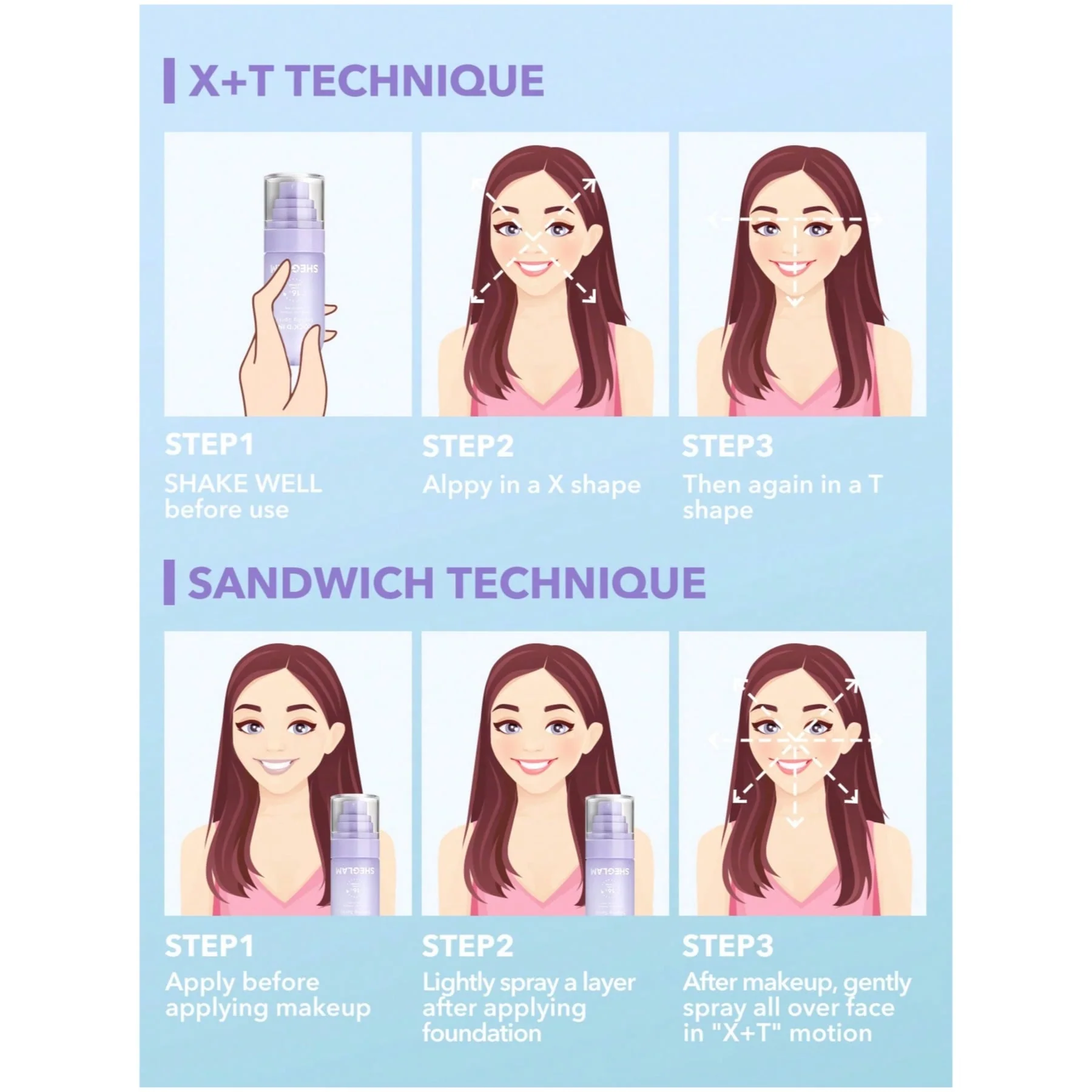 Sheglam Lock-in Matte Makeup Setting Spray, 55 Ml - Image 7
