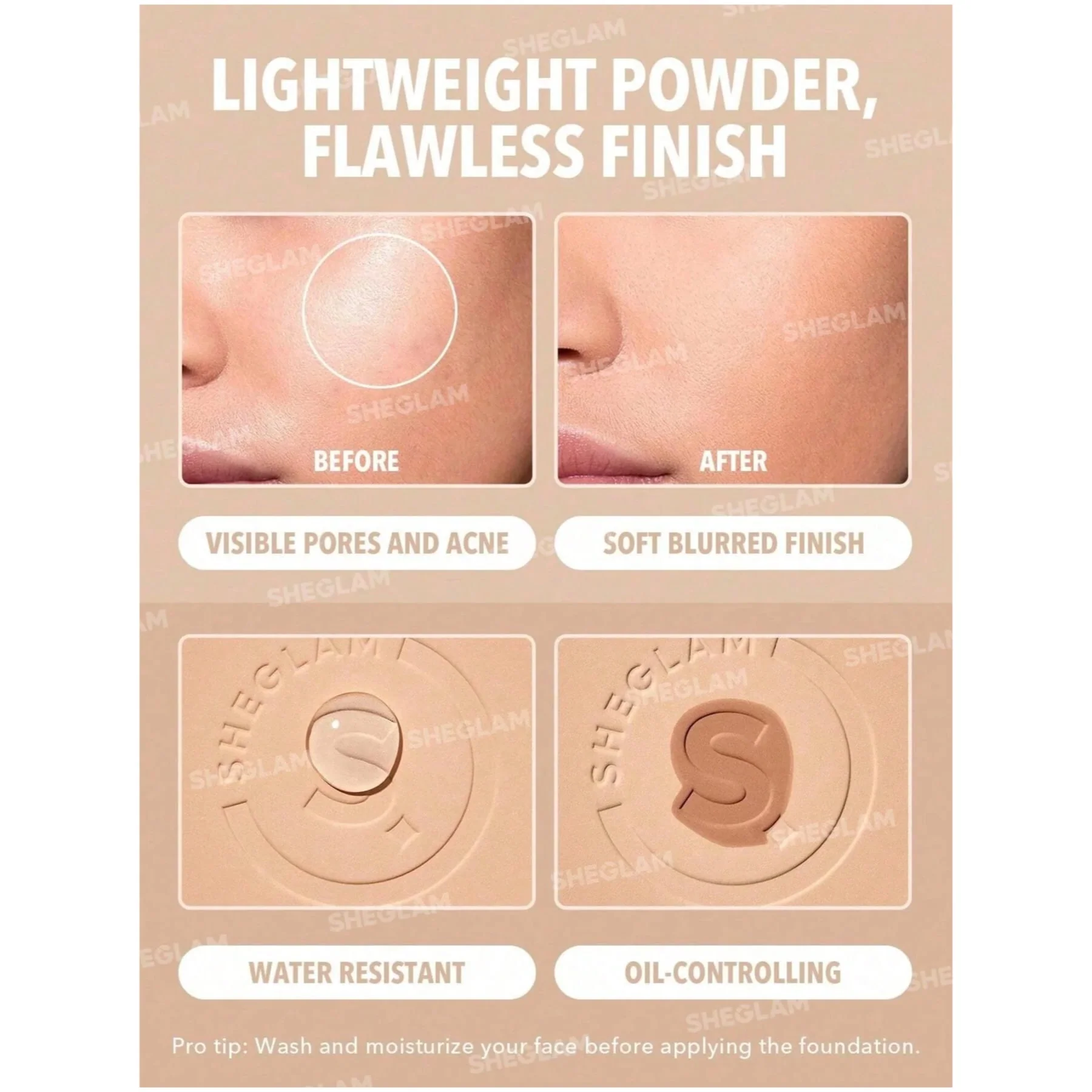Sheglam Skin-Focus High Coverage Powder Foundation - Image 10
