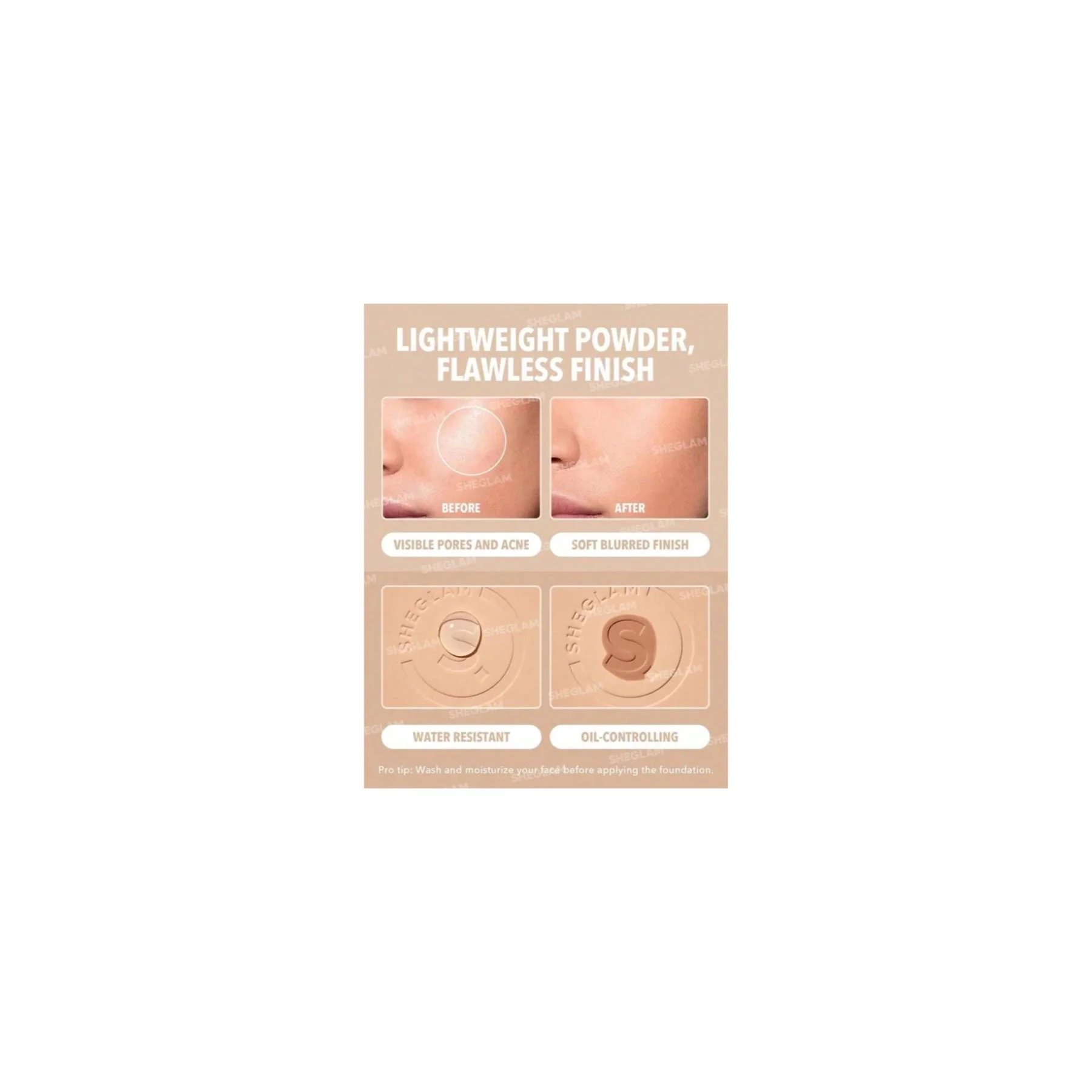 Sheglam Skin-Focus High Coverage Powder Foundation - Image 15