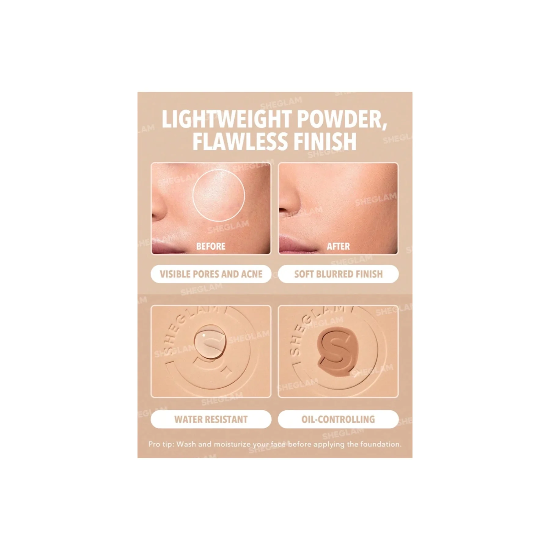 Sheglam Skin-Focus High Coverage Powder Foundation - Image 35