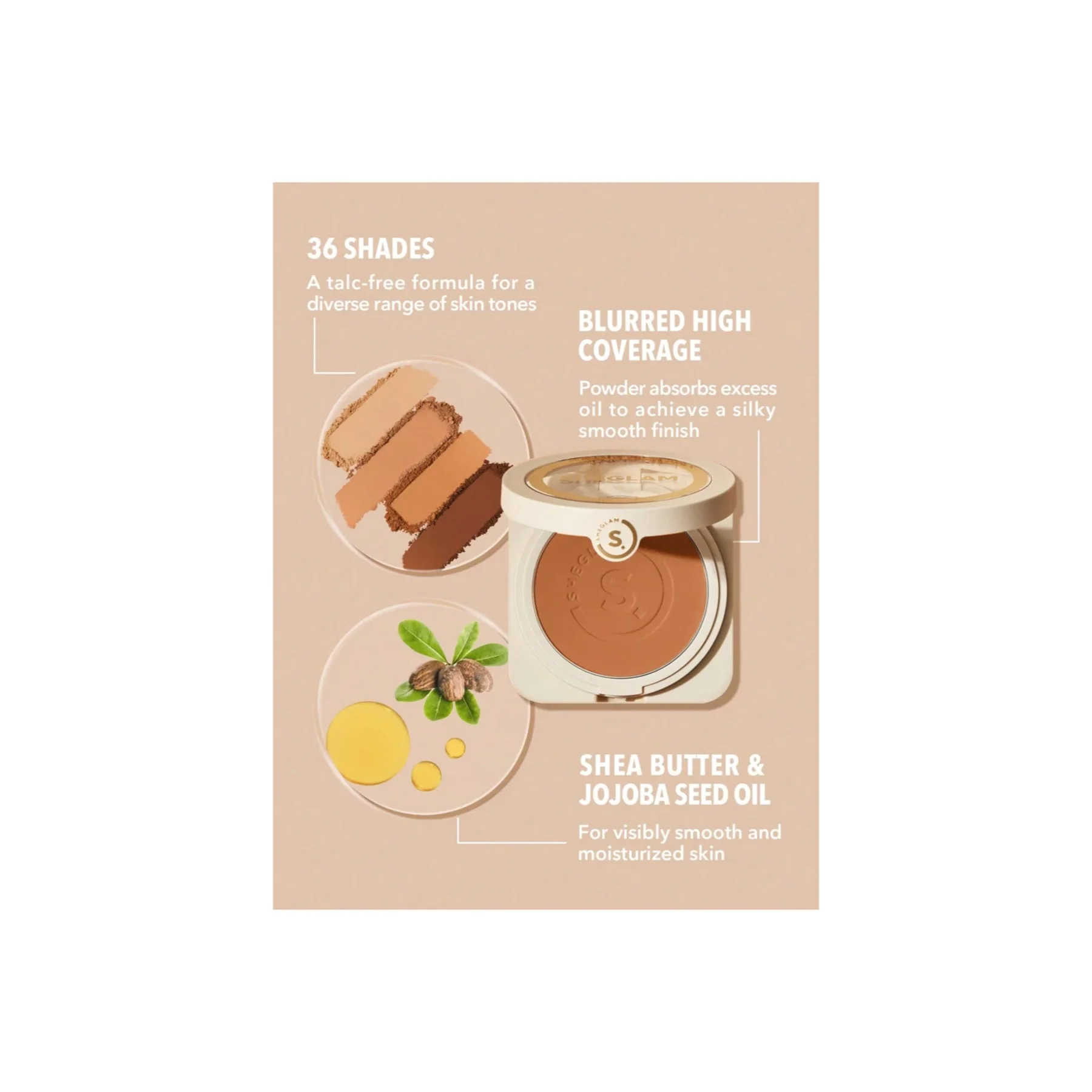 Sheglam Skin-Focus High Coverage Powder Foundation - Image 40