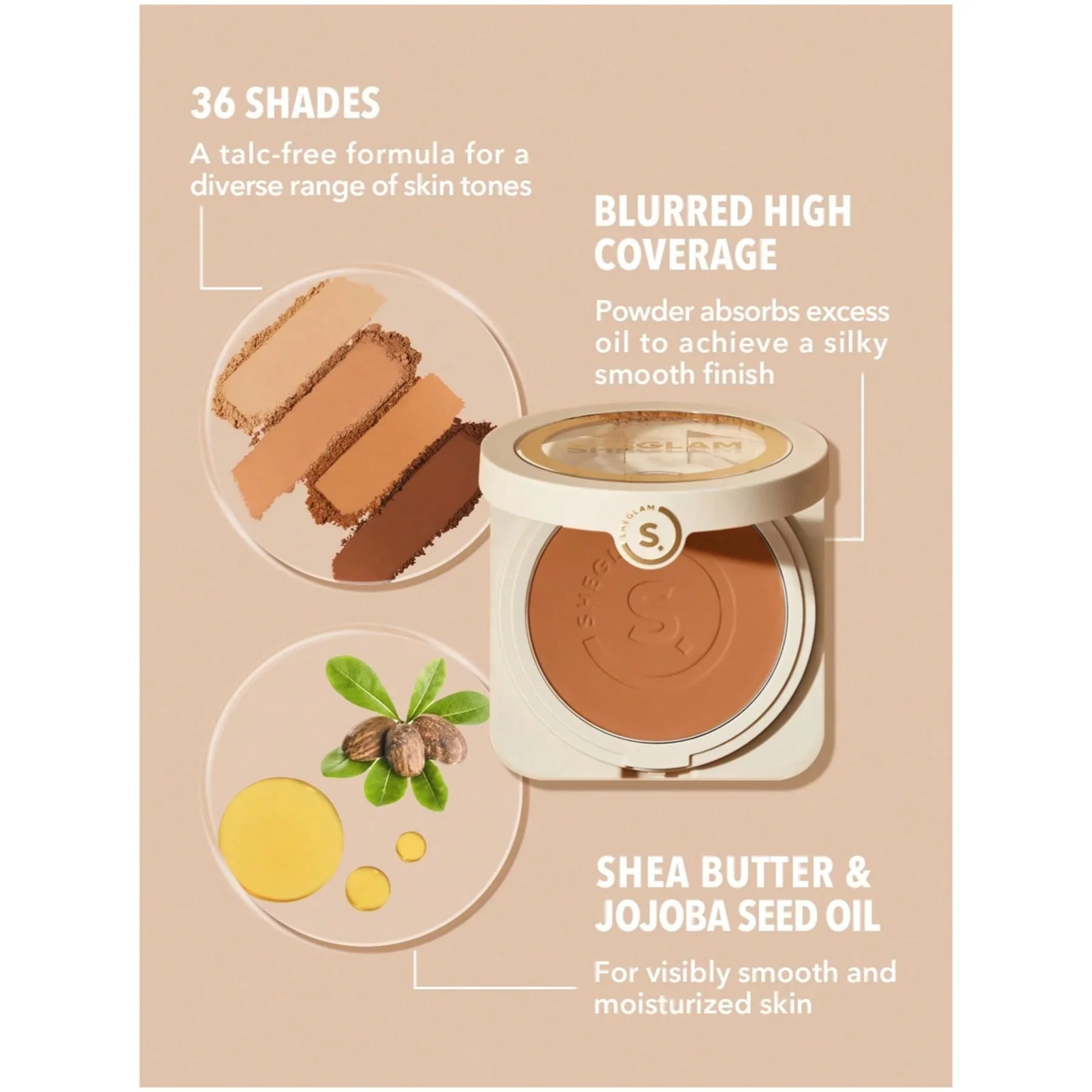 Sheglam Skin-Focus High Coverage Powder Foundation - Image 9