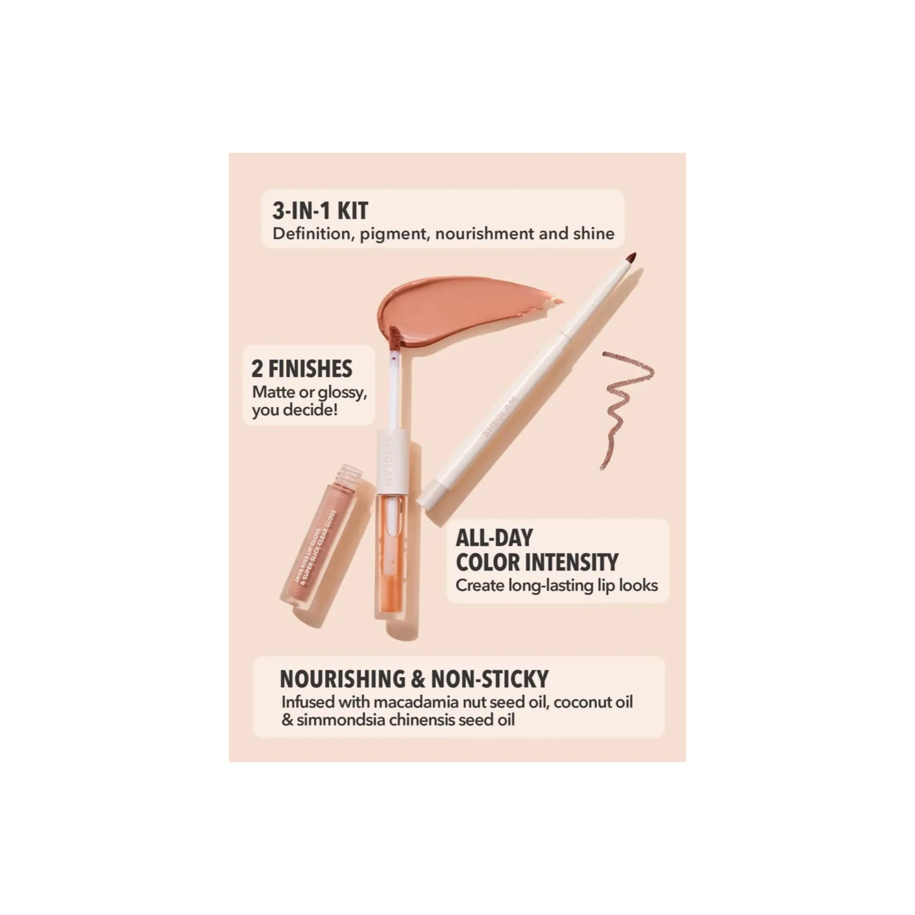 Sheglam Soft 90'S Glam Lip Liner And Lip Duo Set - Image 10