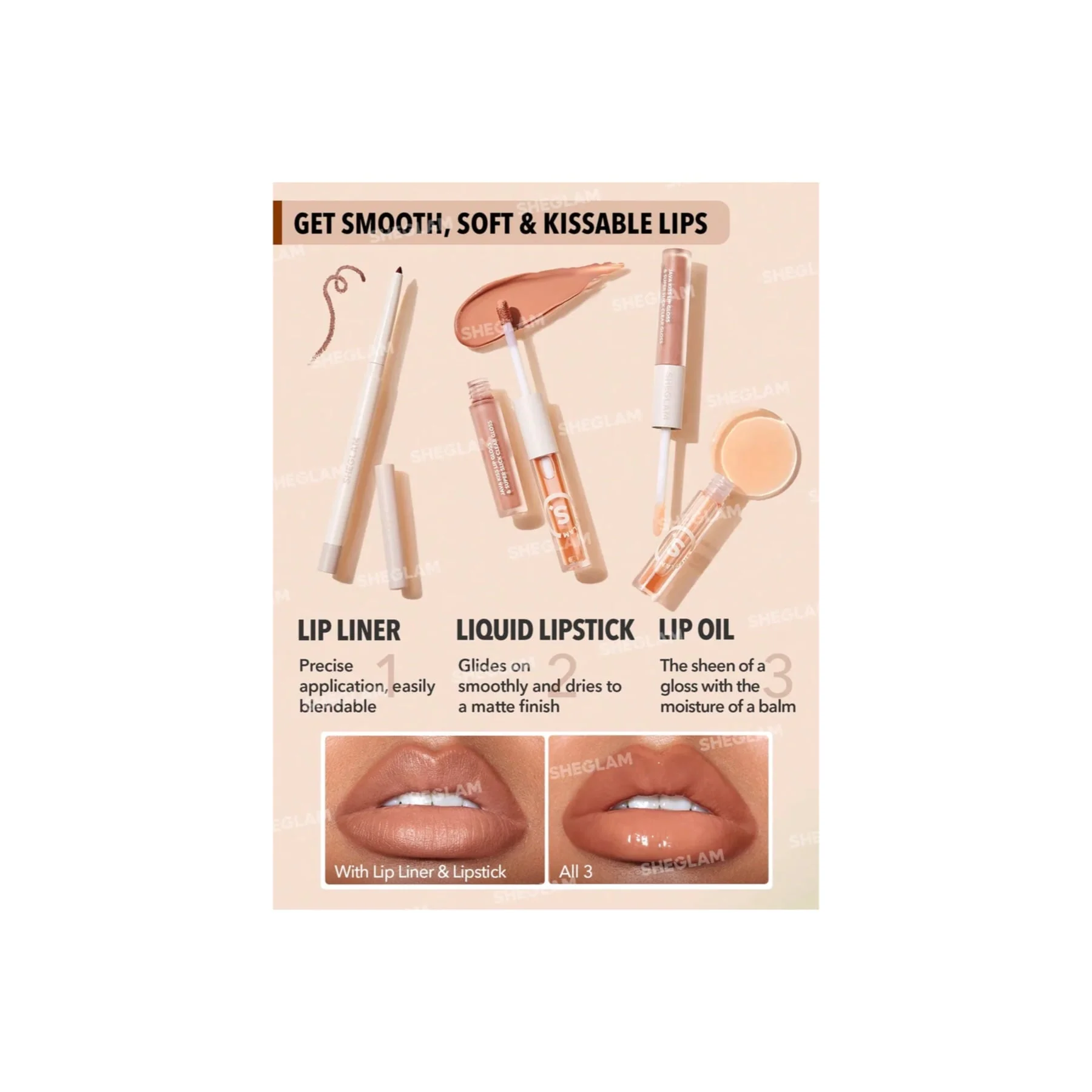 Sheglam Soft 90'S Glam Lip Liner And Lip Duo Set - Image 17