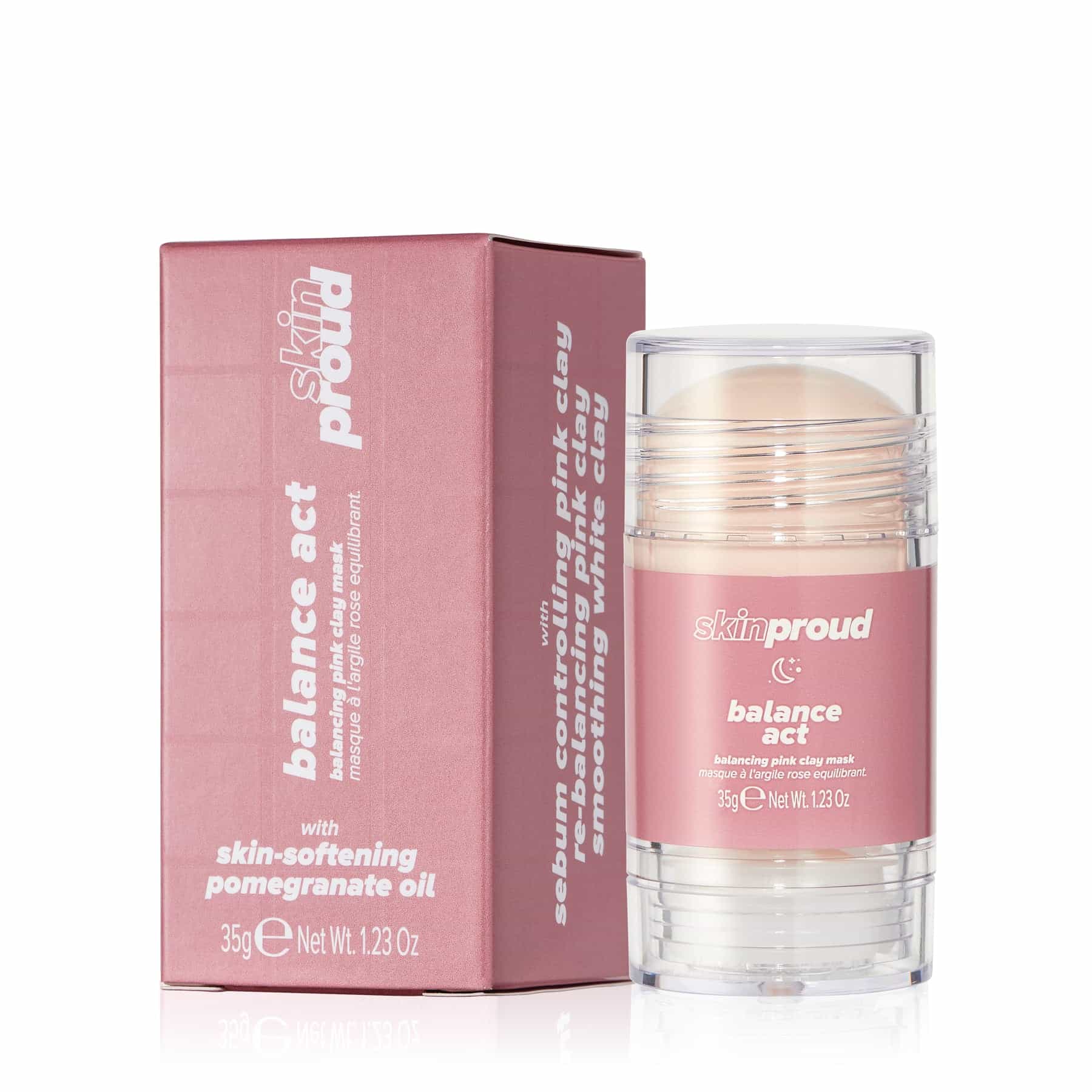 Skin Proud Balance Act Balancing Pink Clay Mask 35g - Image 4
