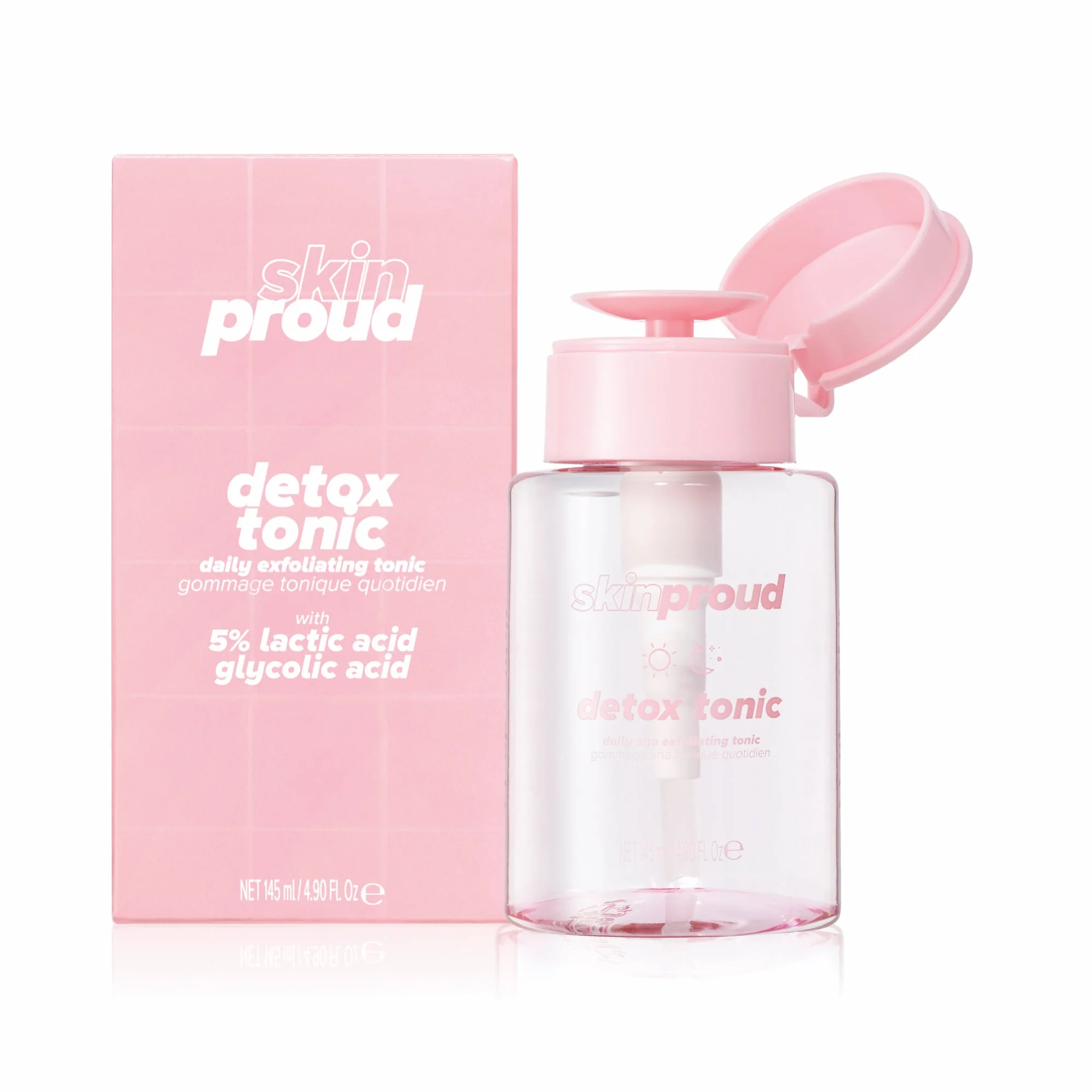 Skin Proud Detox Tonic Exfoliating Toner 145ml - Image 2