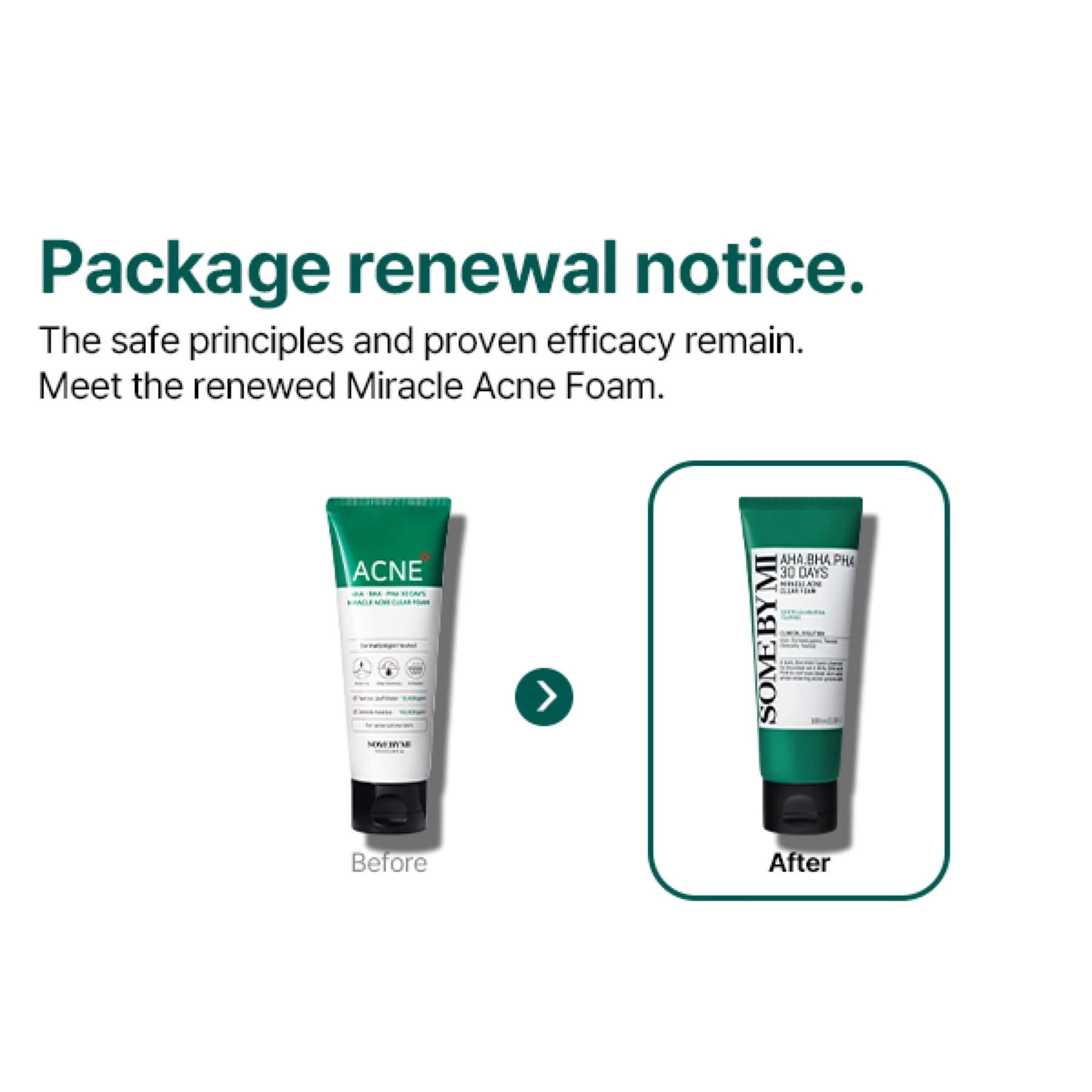 Some By Mi 30 Days Miracle Acne Clear Foam Cleanser AHA-BHA-PHA 100ml - Image 6