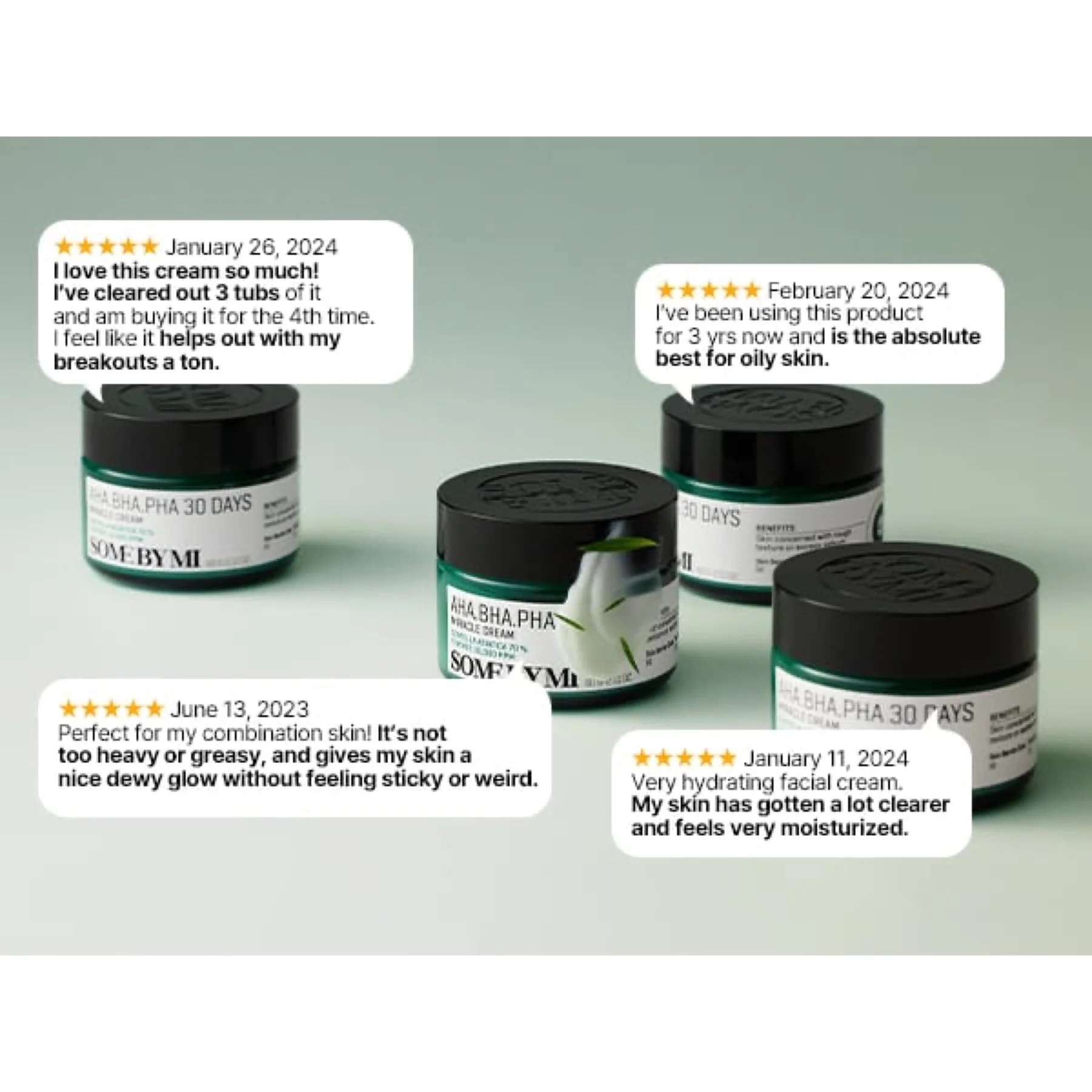 Some By Mi 30 Days Miracle Face Cream AHA-BHA-PHA 60g - Image 2