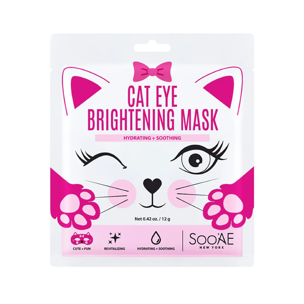 Soo'Ae Brightening Eye Sheet Mask Cat