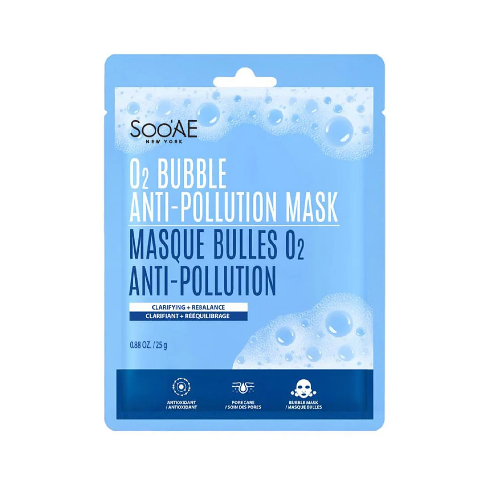 Soo'Ae O2 Bubble Anti-Pollution Rebalancing Sheet Mask
