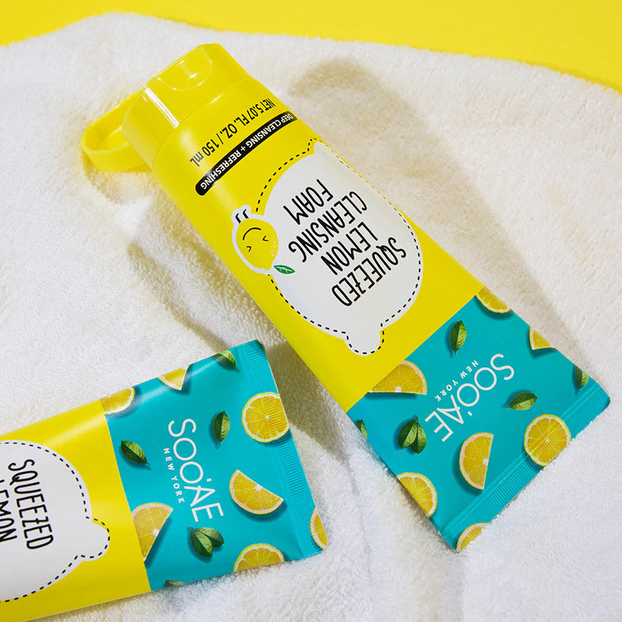 Soo'AE Squeezed Lemon Cleansing Foam 150ml - Image 6