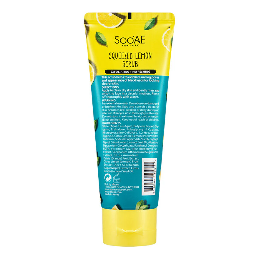 Soo'AE Squeezed Lemon Exfoliating Scrub 80ml - Image 2