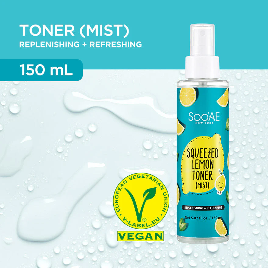 Soo'AE Squeezed Lemon Hydrating Mist Toner 150ml - Image 3