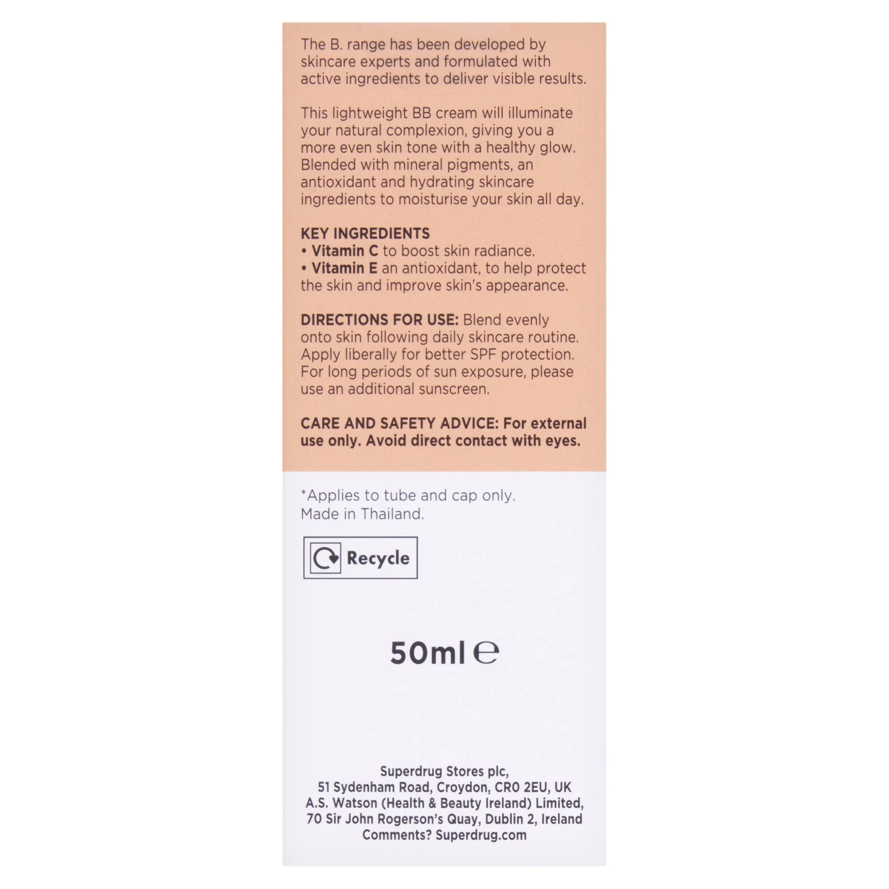 Superdrug B Bb Cream Fair. - Image 2