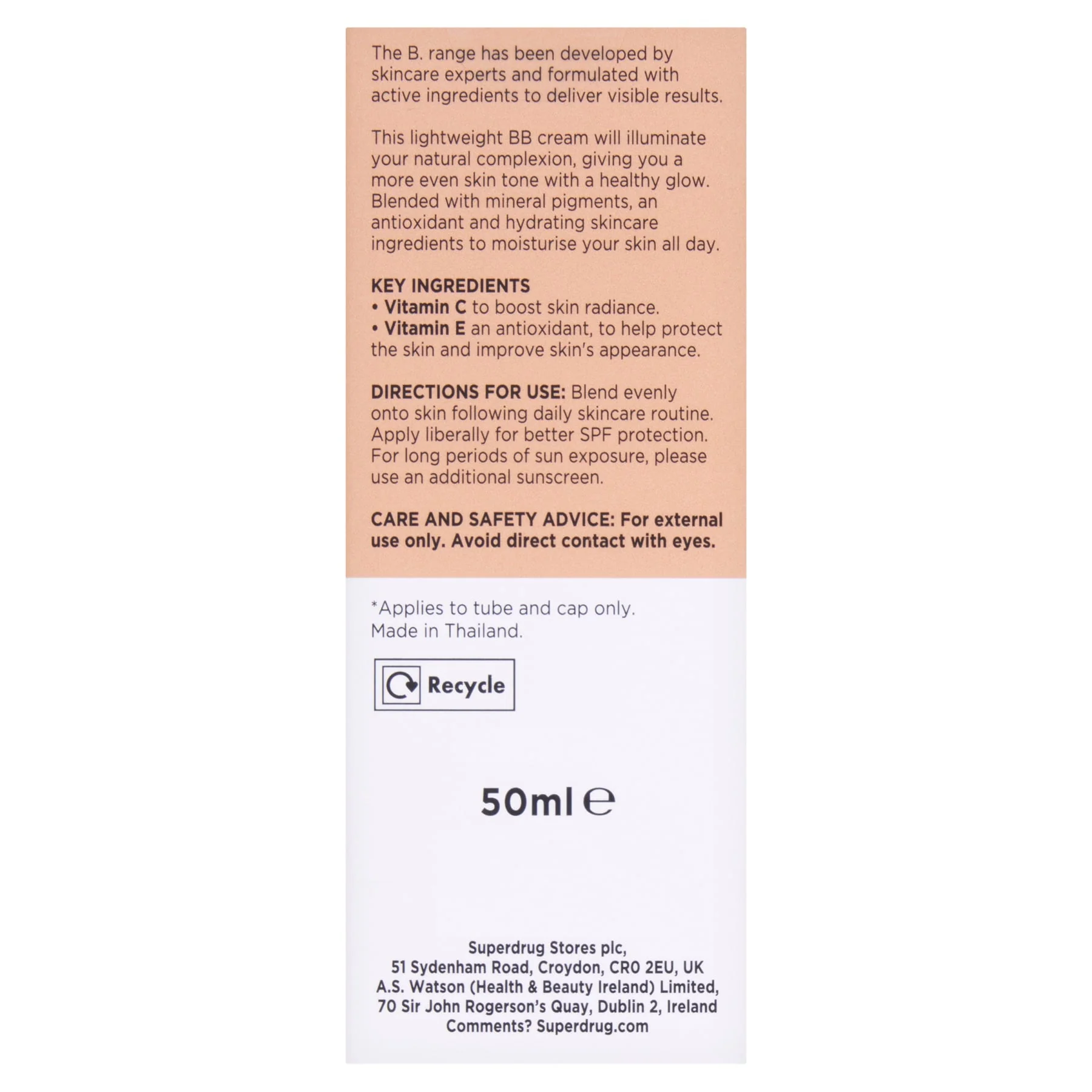 Superdrug B Bb Cream Light - Image 2