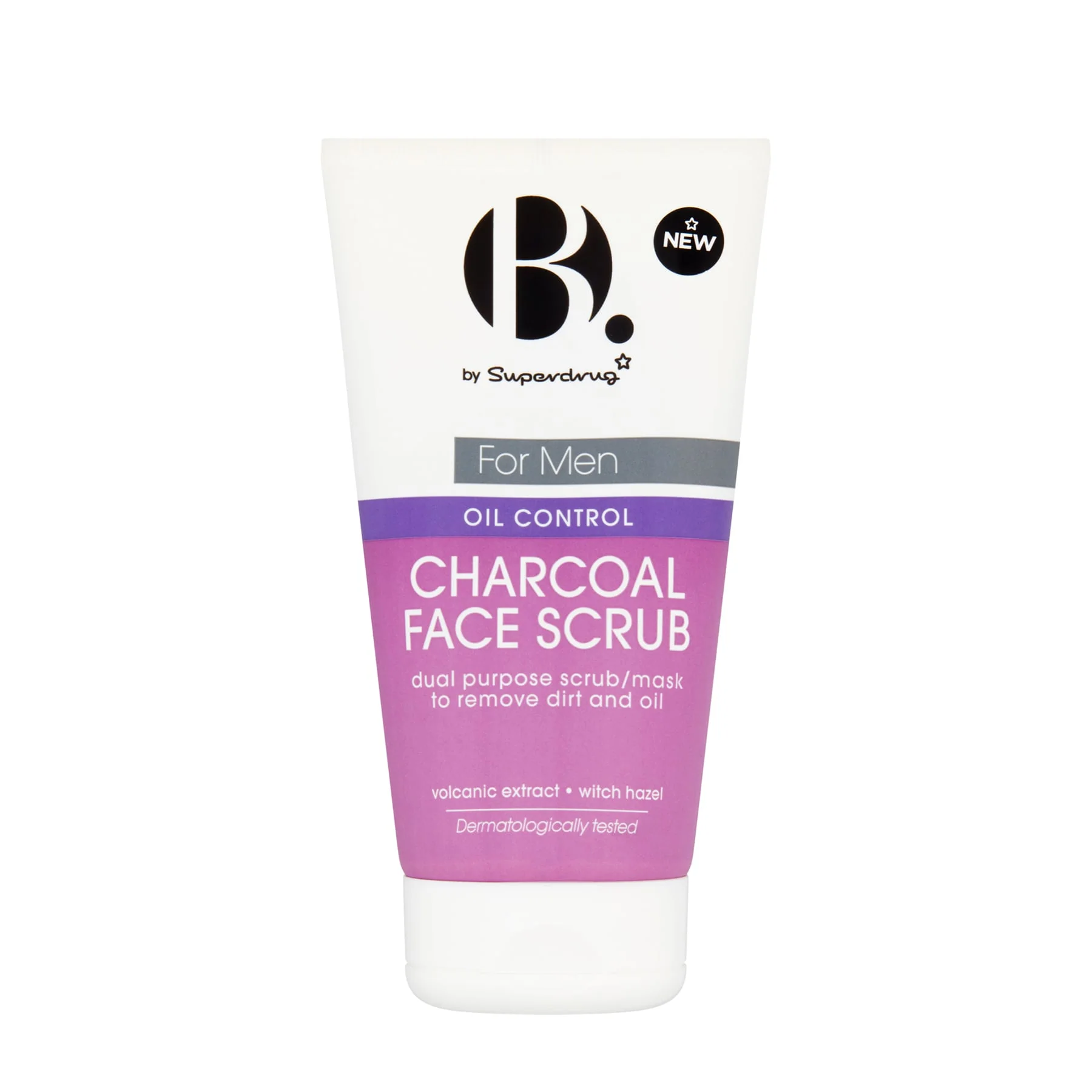Superdrug B. Men Oil Control Charcoal Face Scrub 150ml