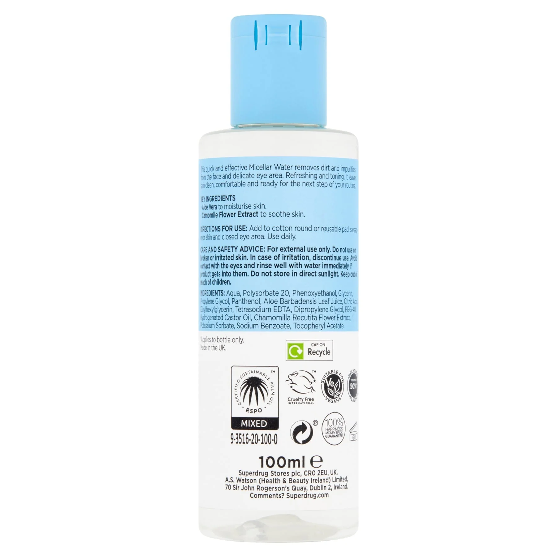 Superdrug B Micellar Water 100ml - Image 2