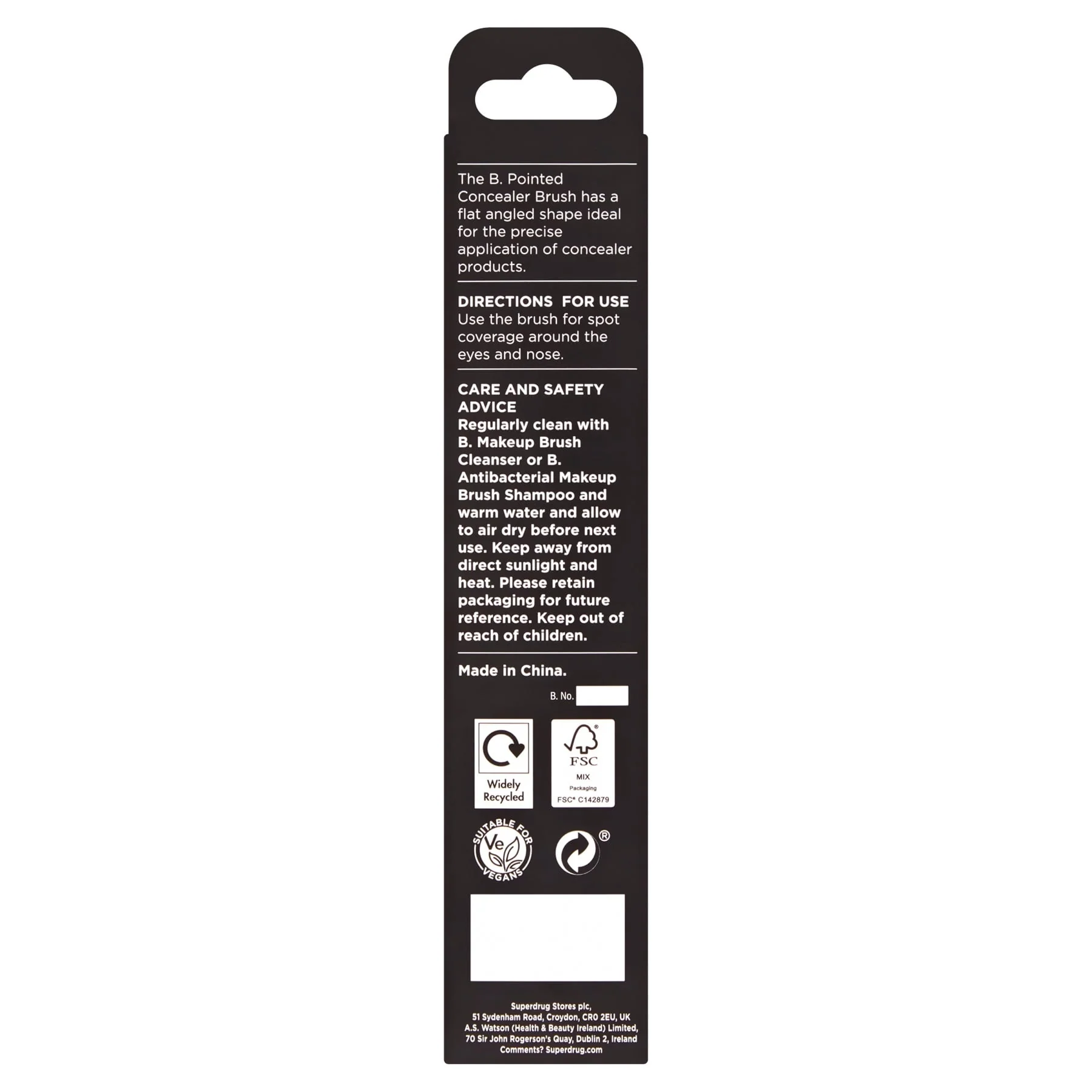 Superdrug B. Pointed Concealer Brush - Image 3