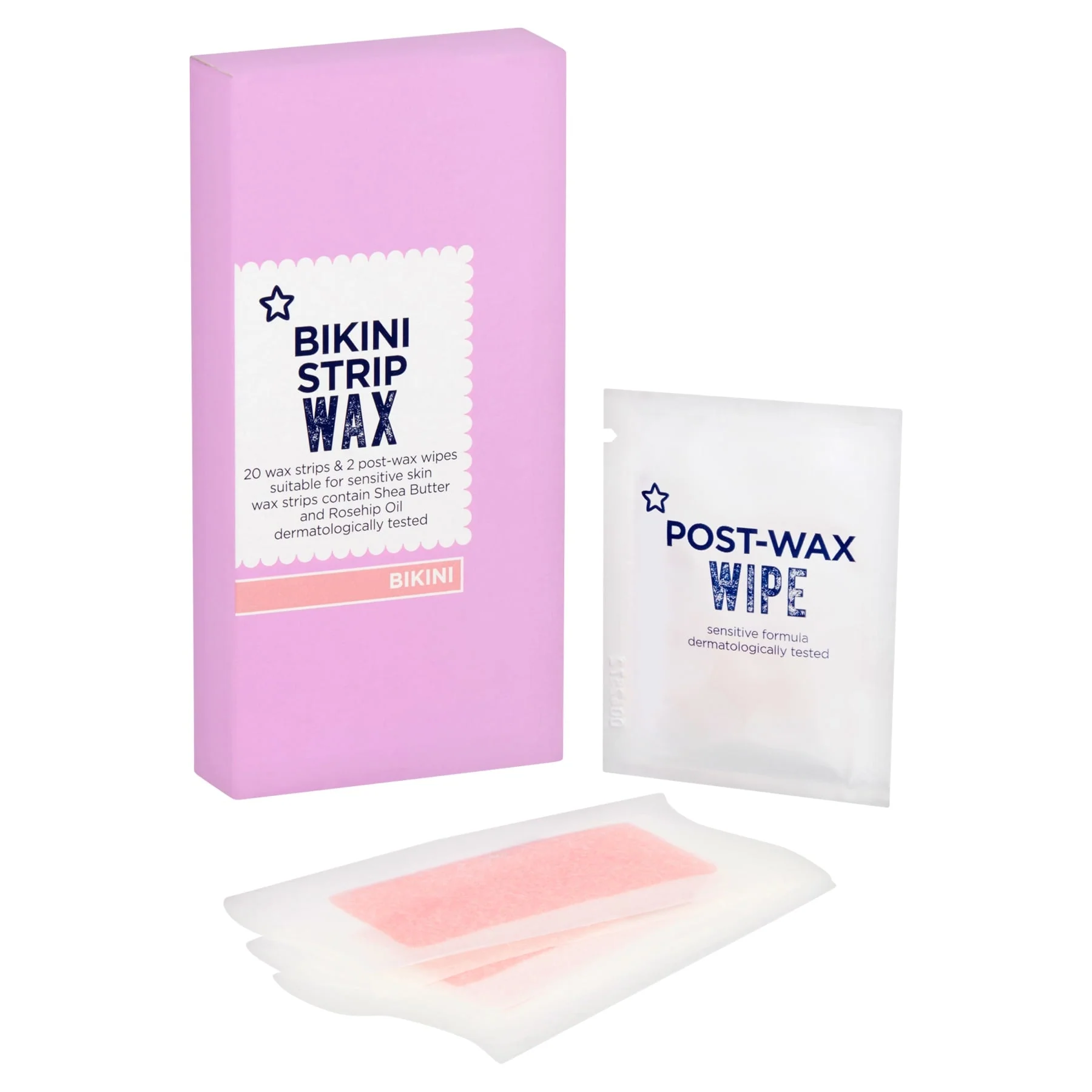 Superdrug Bikini Wax Strips Shea Butter & Rosehip Oil 20pcs - Image 2