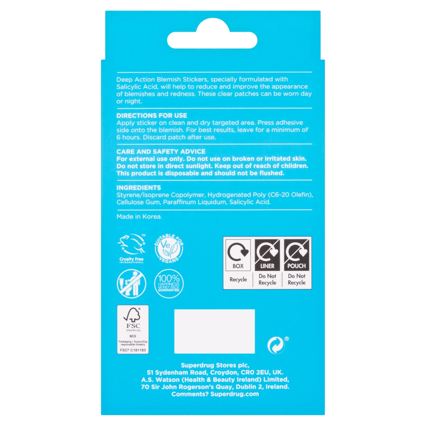 Superdrug Deep Action Blemish Patches 72pk - Image 2