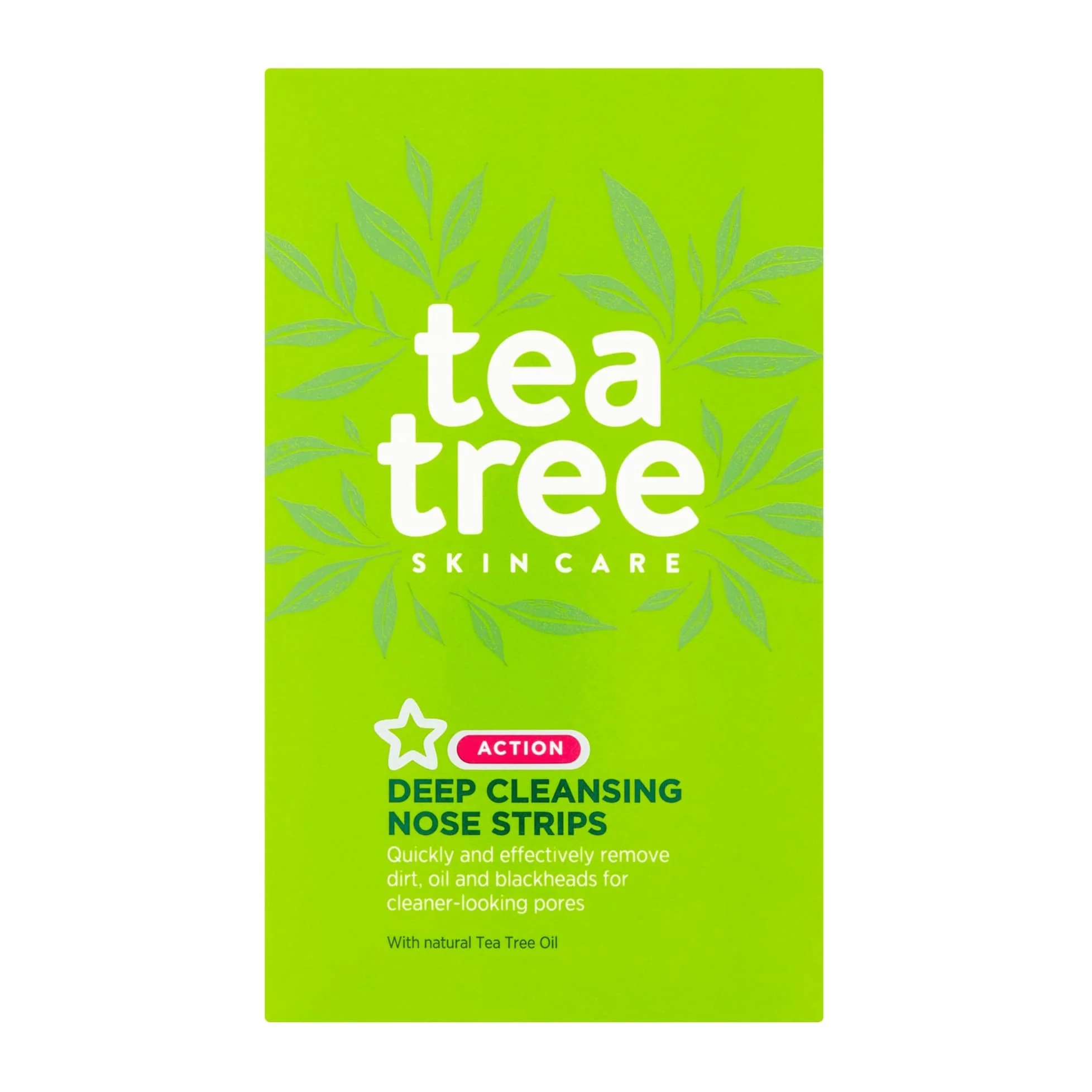 Superdrug Deep Cleansing Nose Strips Tea Tree 6pcs