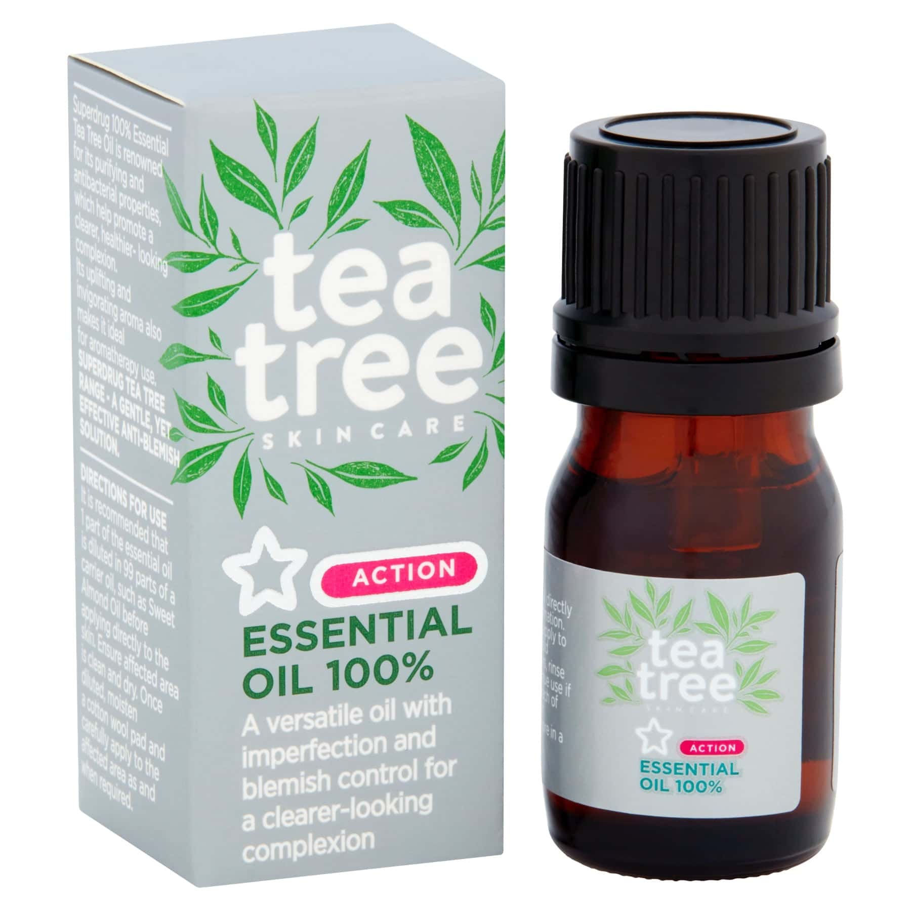 Superdrug Essential Purifying Face Oil Tea Tree 5ml - Image 2