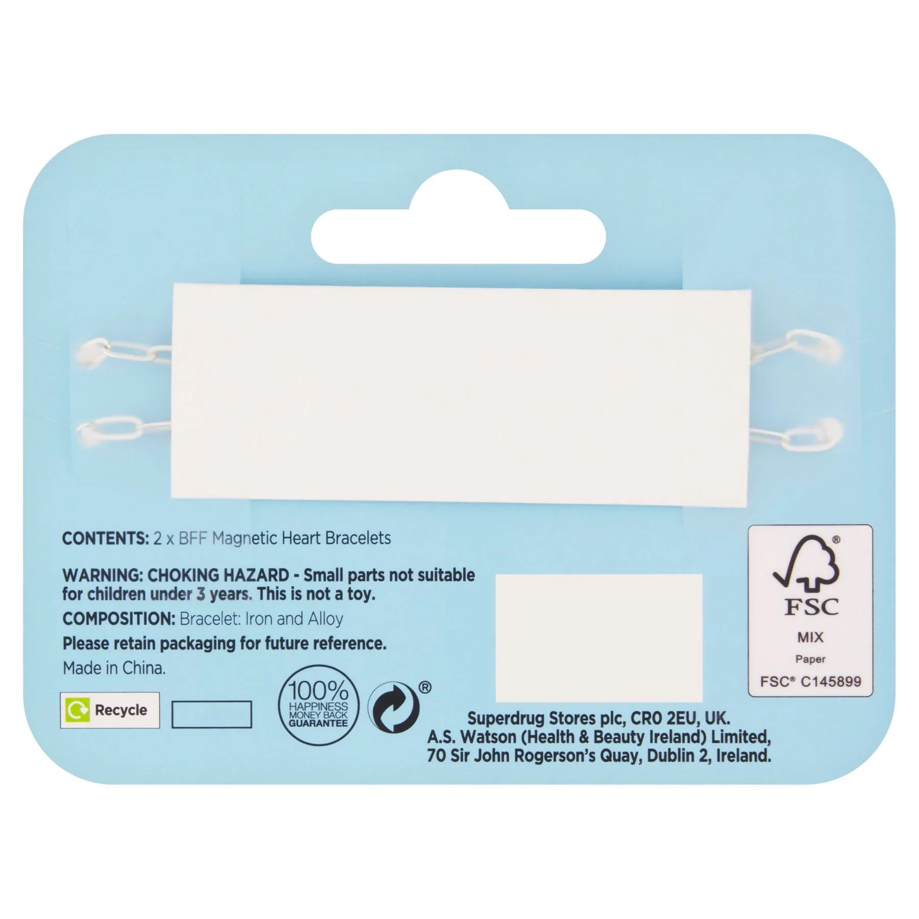 Superdrug Fantasy Bff Magnet Heart Bracelet X2 - Image 2