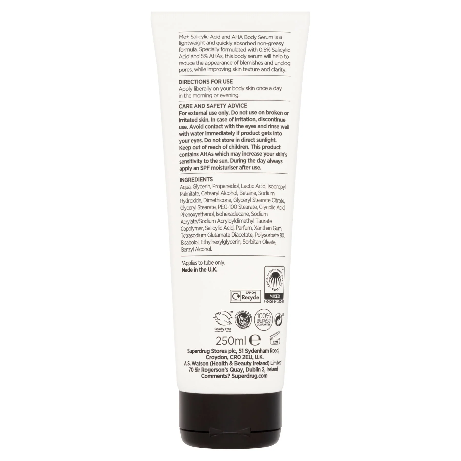 Superdrug Me Salicylic Acid Aha Body - Image 2