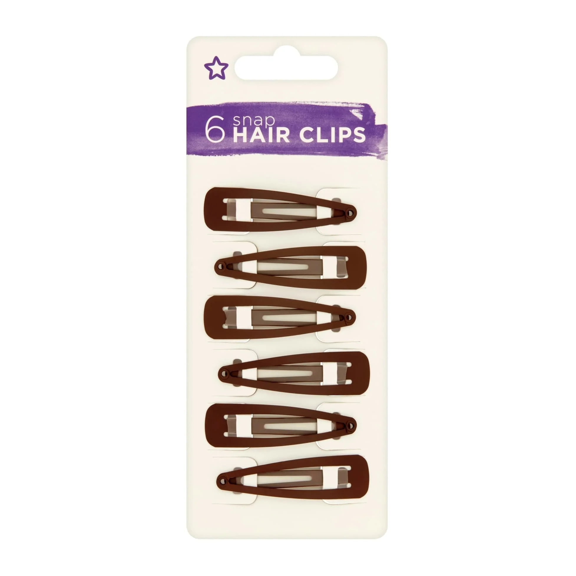 Superdrug Snap Hair Clips 6pcs - Image 2
