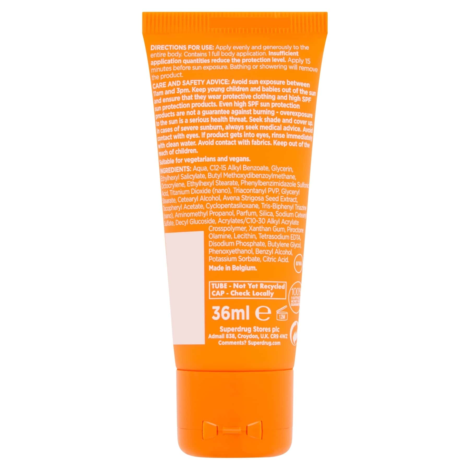 Superdrug Solait Moisturising Sun Lotion Cream SPF30 - Image 2