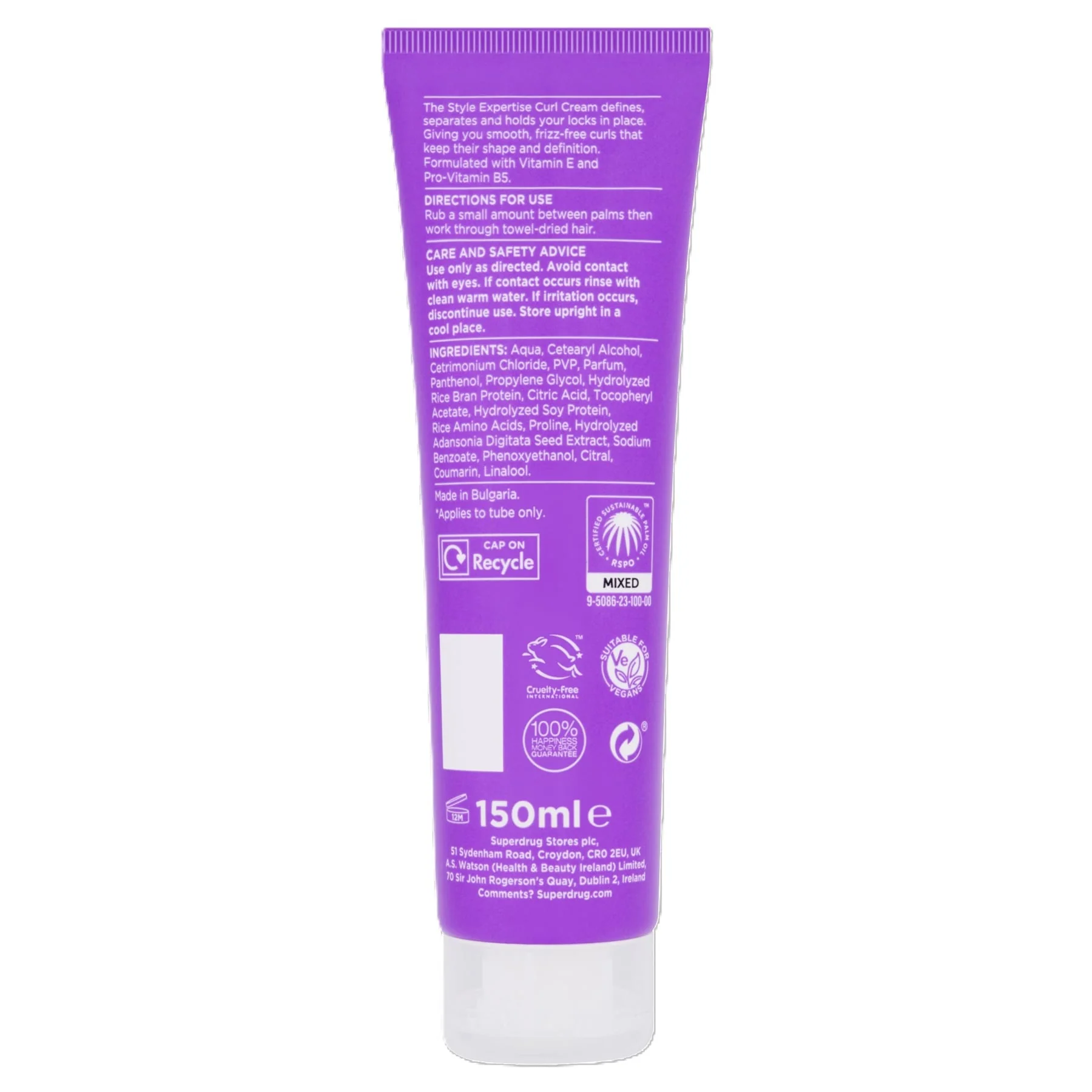 Superdrug Style Expertise Define Curl Cream 150ml - Image 2