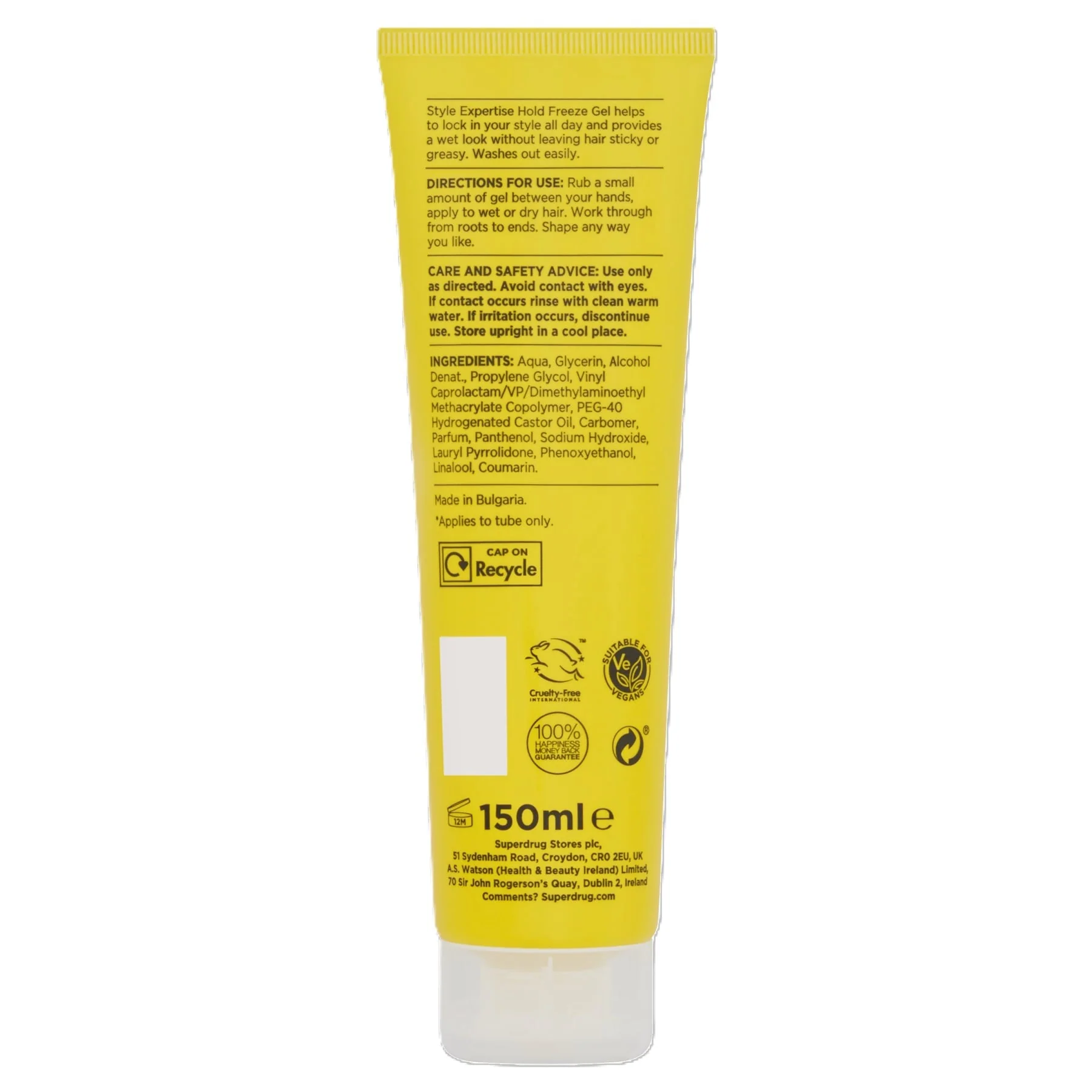 Superdrug Style Expertise Hold Freeze Gel 150ml - Image 2