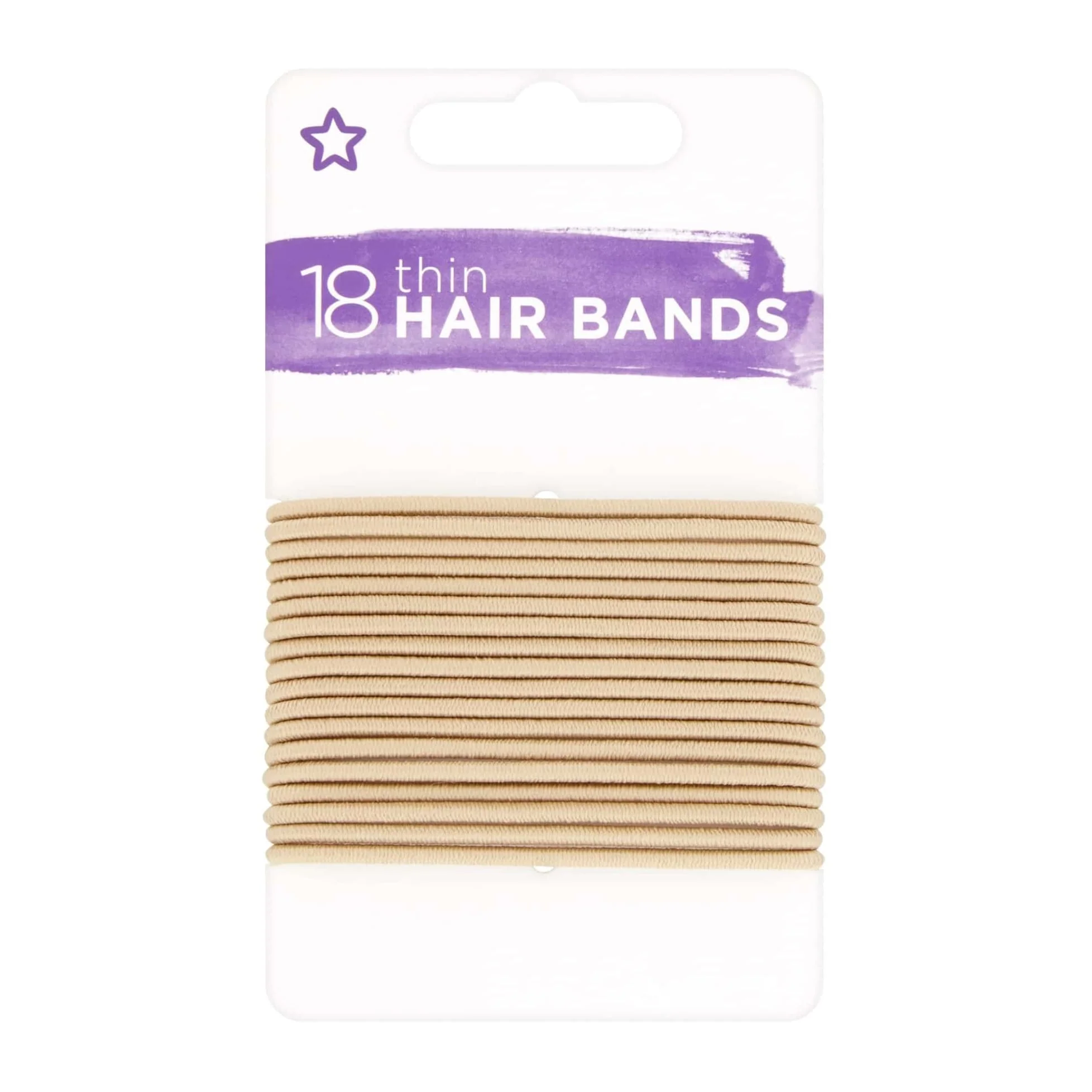 Superdrug Thin Hair Ties 18pcs